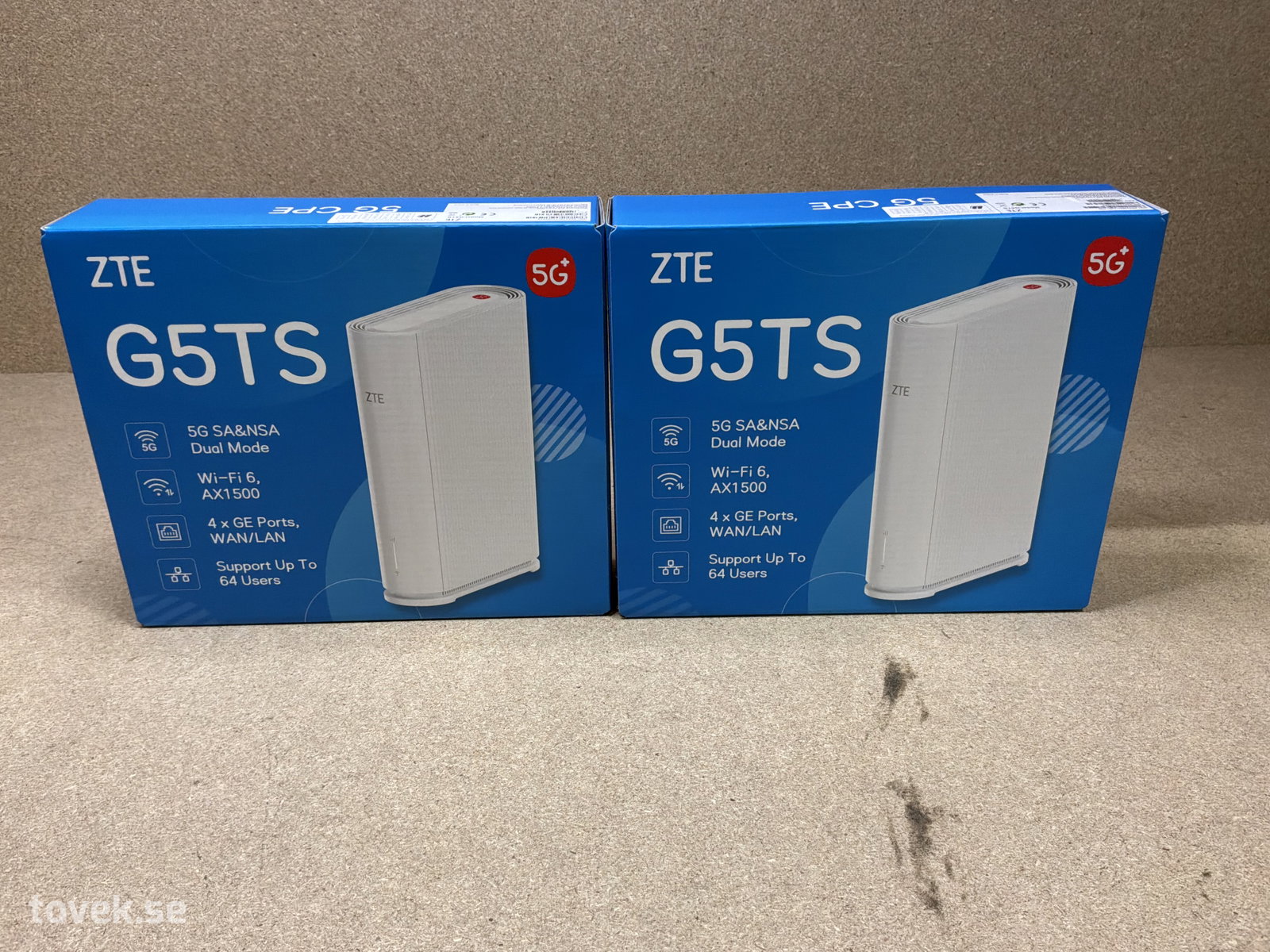 Router, ZTE, G5TS, 2st på auktion i Ätran hos Toveks Auktioner