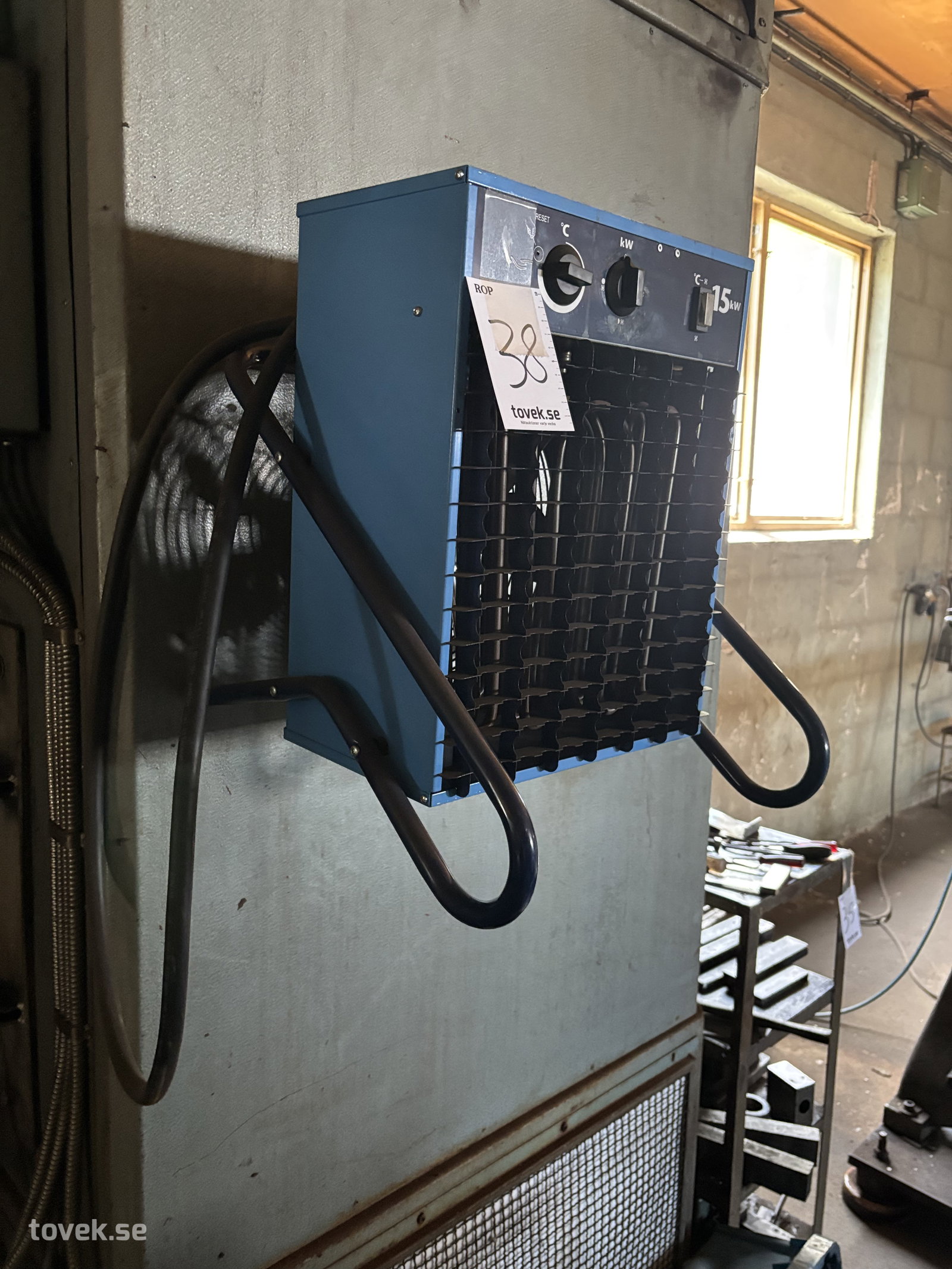 Byggfläkt Elbjörn 15KW, (rop 38)