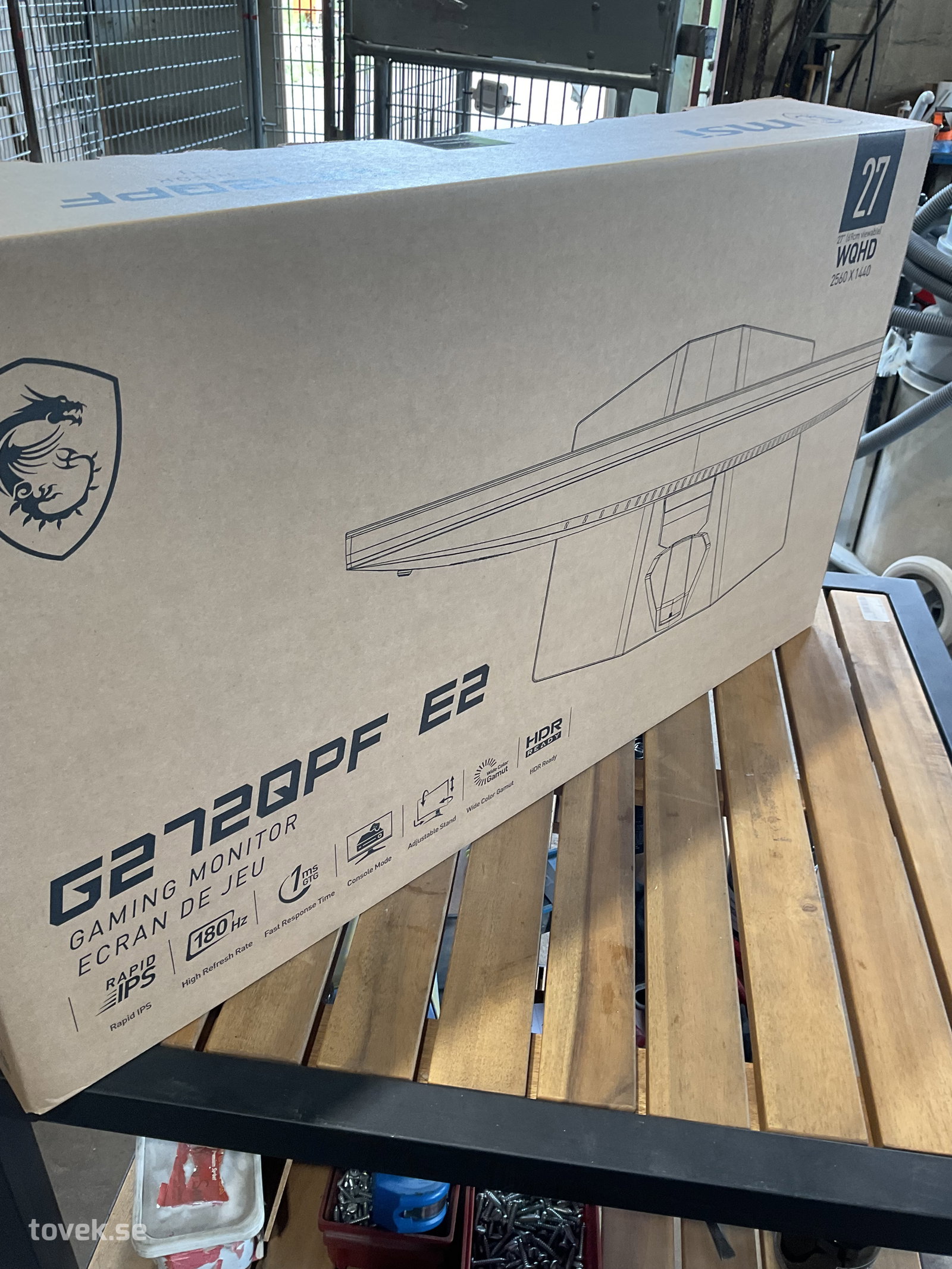 WQHD-gamingskärm 27" med 180 Hz 