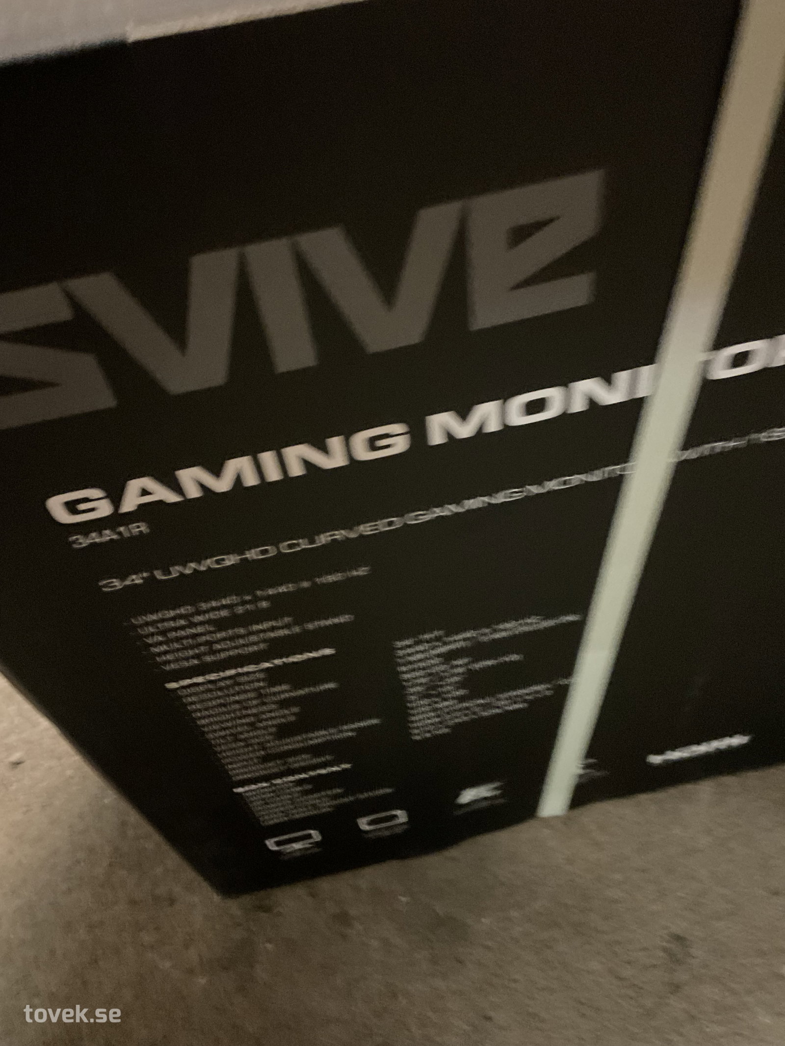 Gamingmonitor, ny i kartong