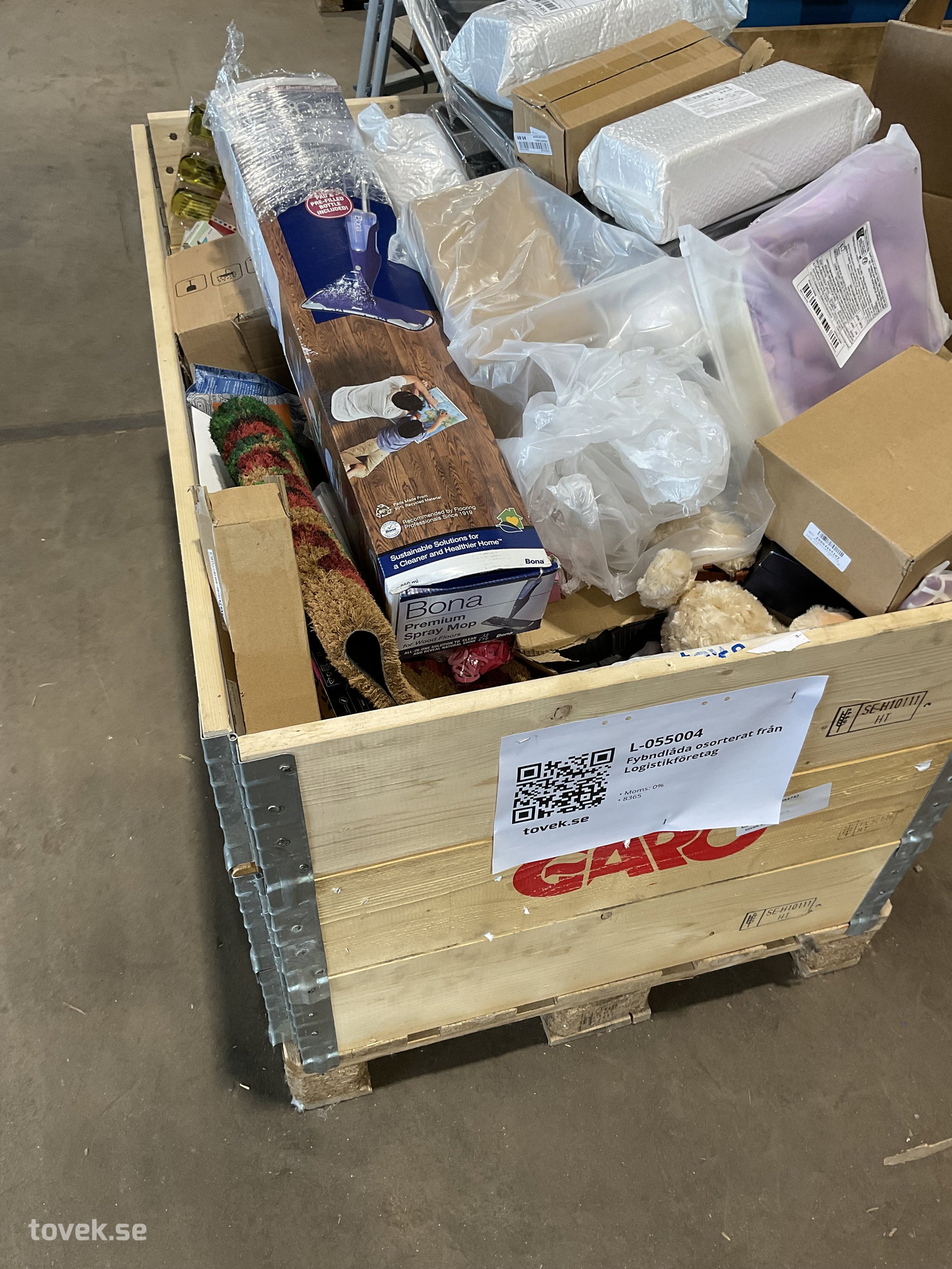 Fyndlåda osorterat, från Logistikföretag