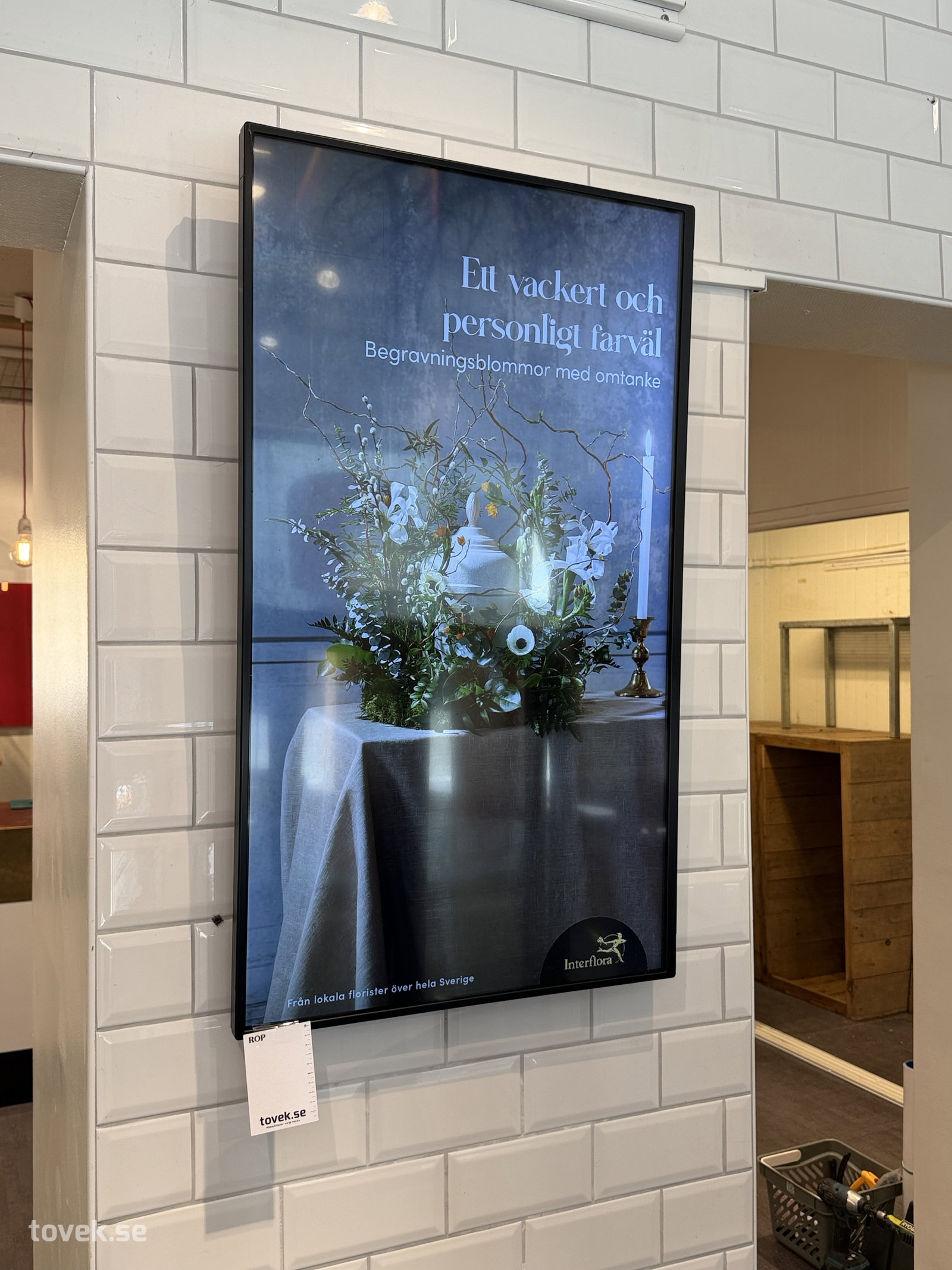 Reklamdisplay ca 0,96 x 0,56
