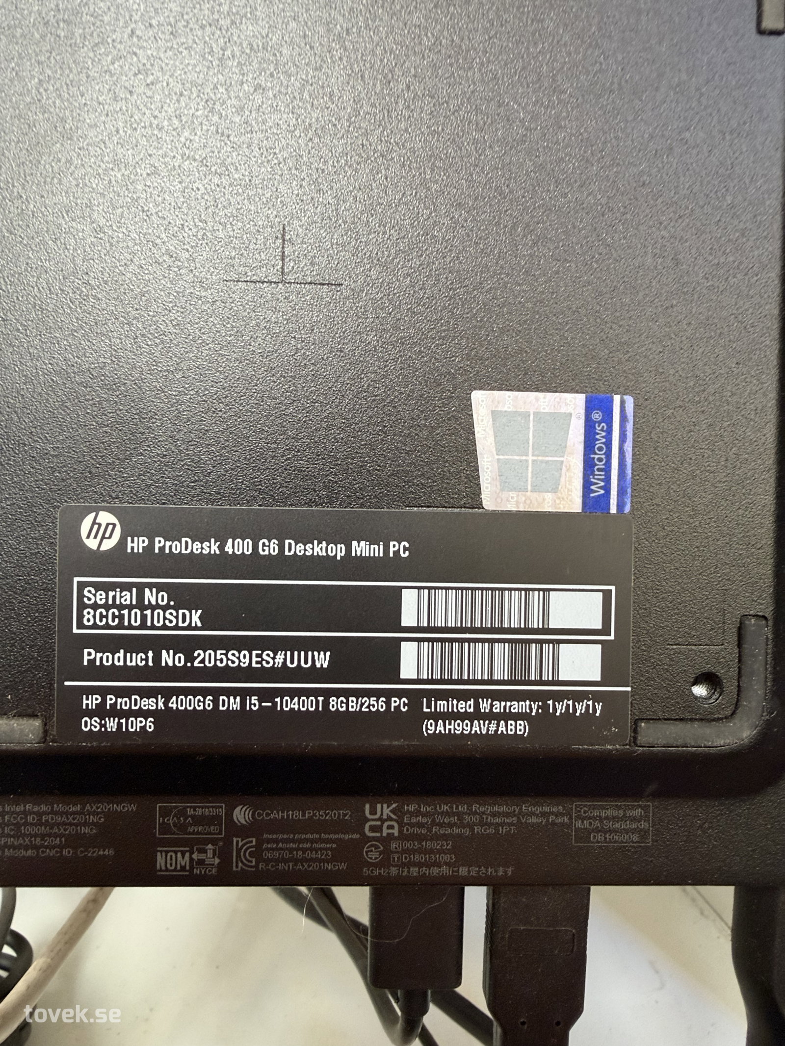 Dator och skärm Hp ProDesk