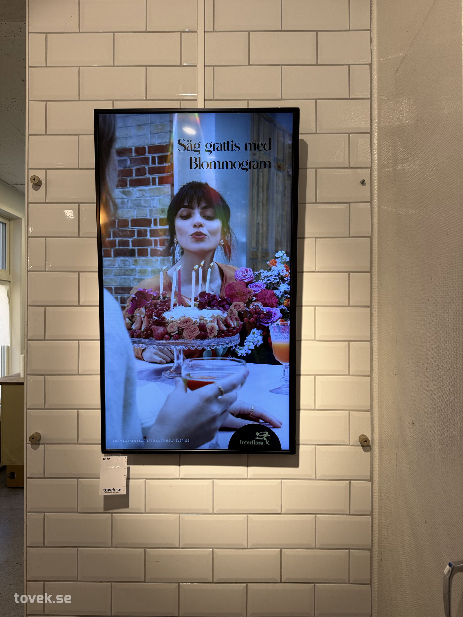 Reklamdisplay ca 0,96 x 0,56