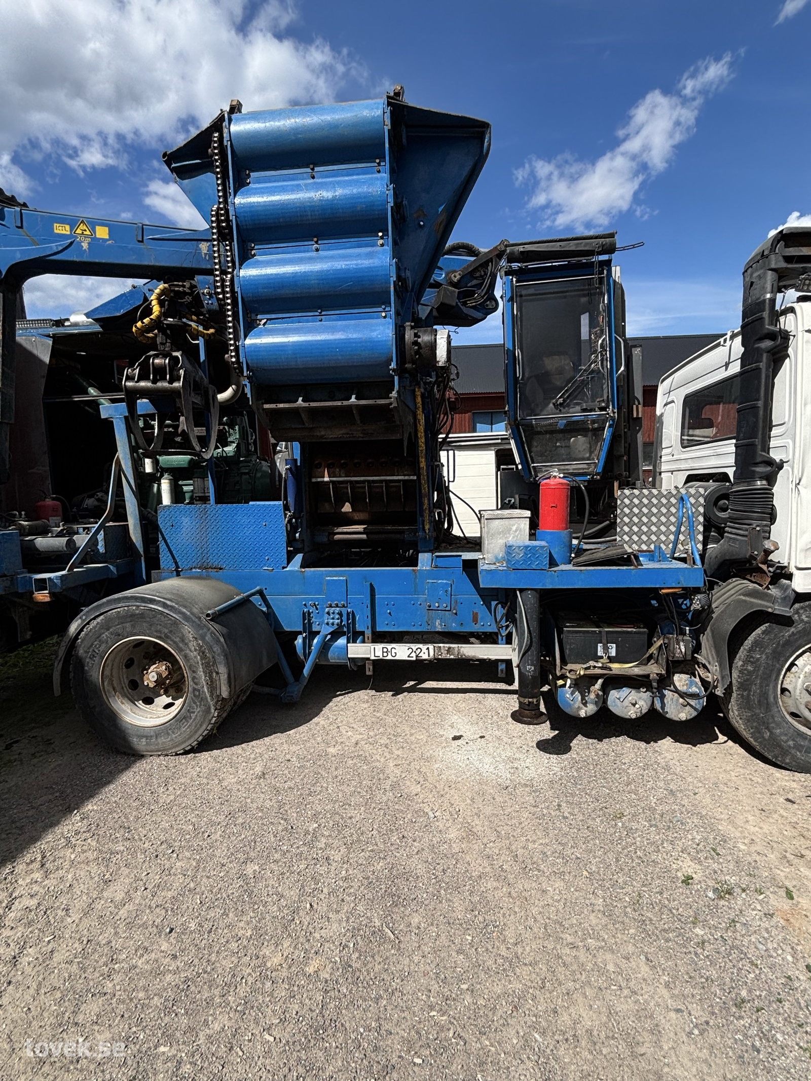 Volvo FL10 4X2, 1990, Manuell/Tillsats, med flisaggregat