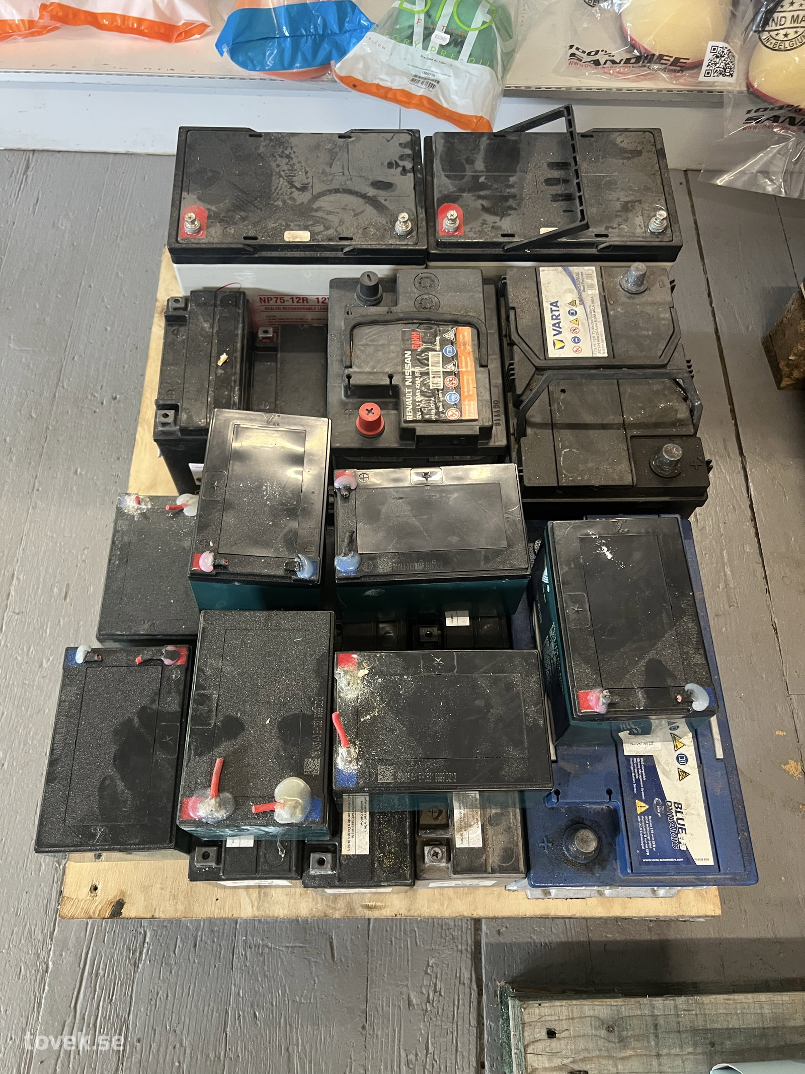 Uttjänta batterier