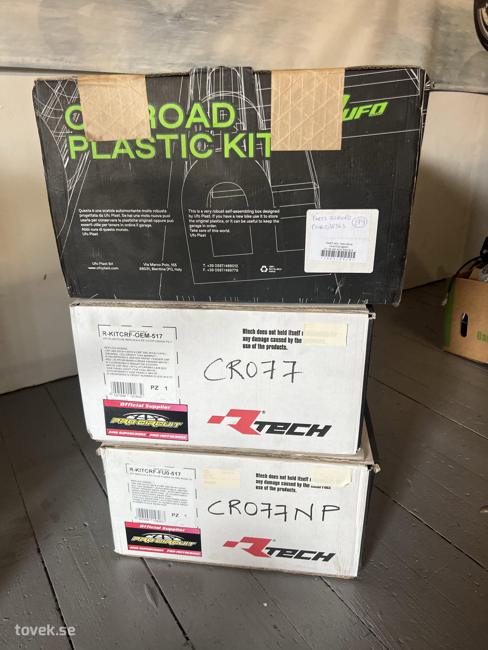 Offroad plastic kit x 3