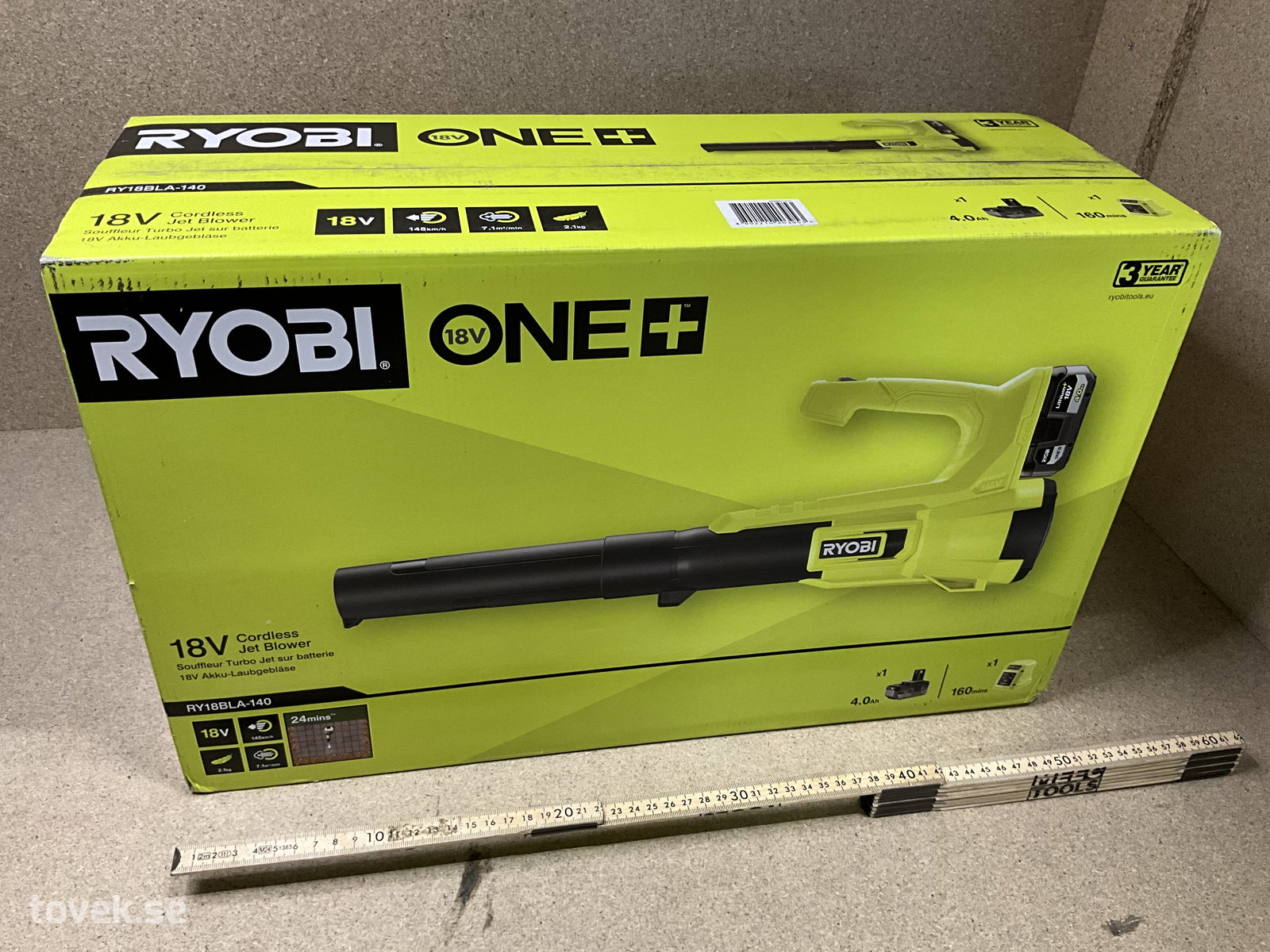 Lövblås Ryobi RY18BLA-140 på auktion i Ätran hos Toveks Auktioner