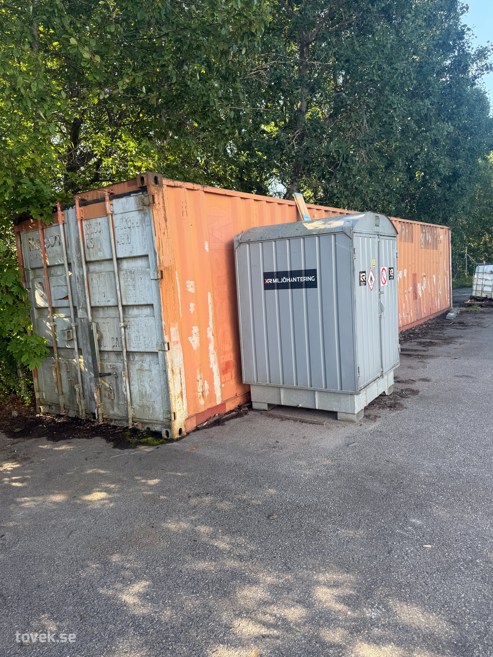 Container 40 fot, fin och tät 