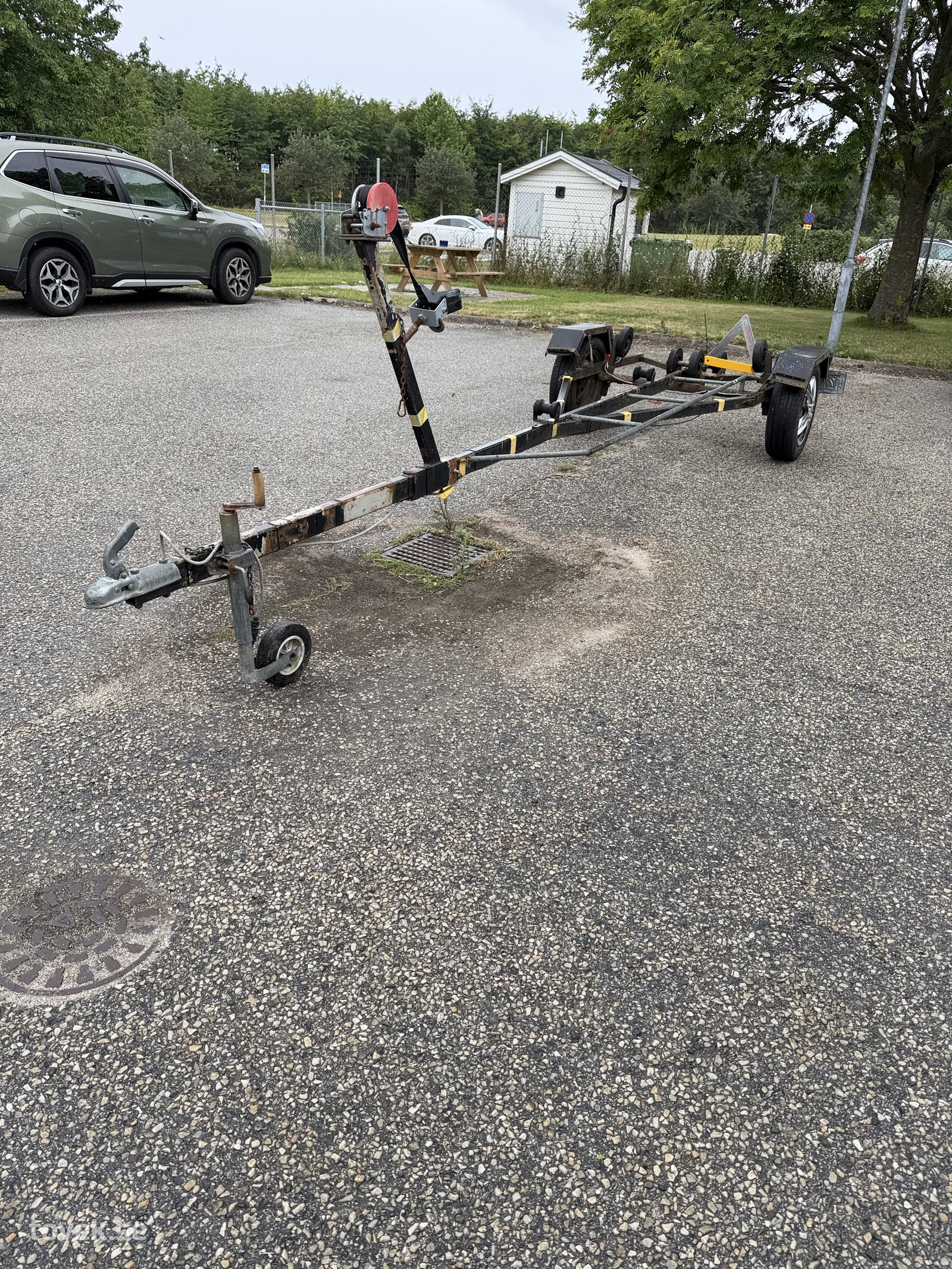 Båttrailer egenbyggd 30km (ca 4m)
