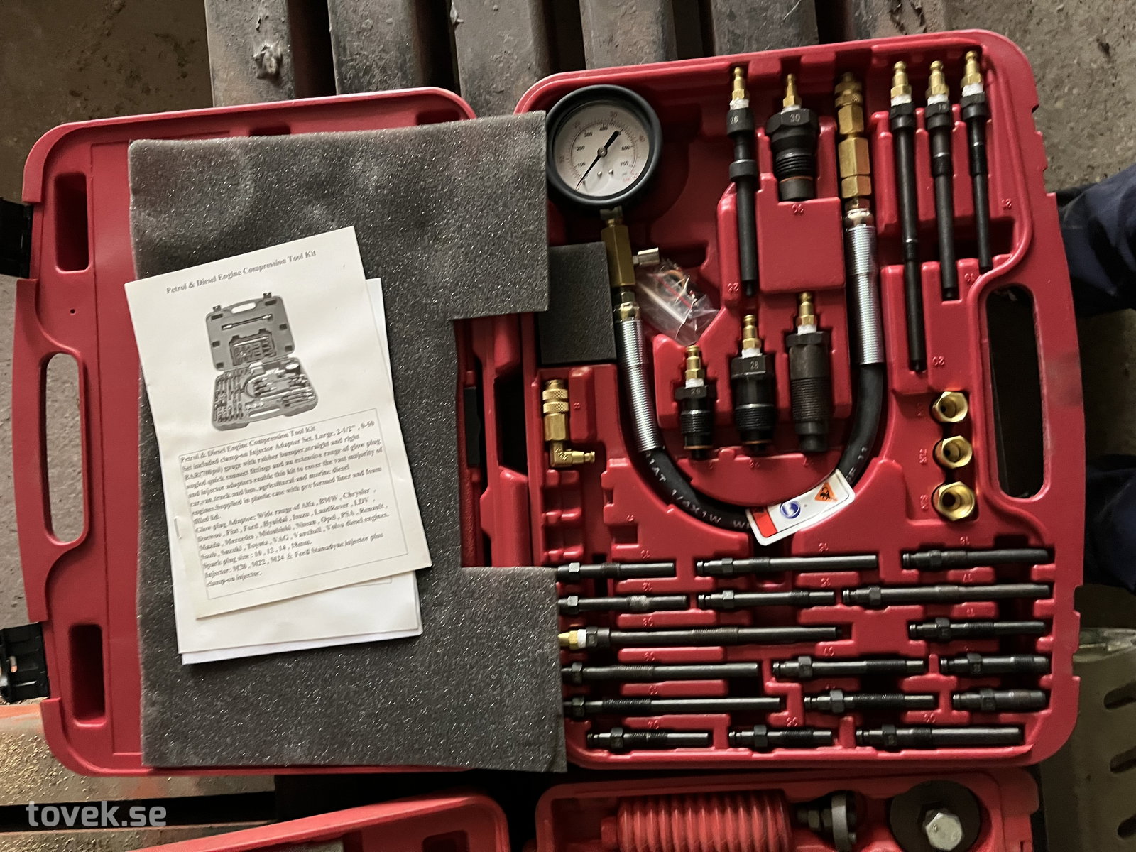 Petrol & Diesel Engine Compression Tool Kit/ kompressionstestare