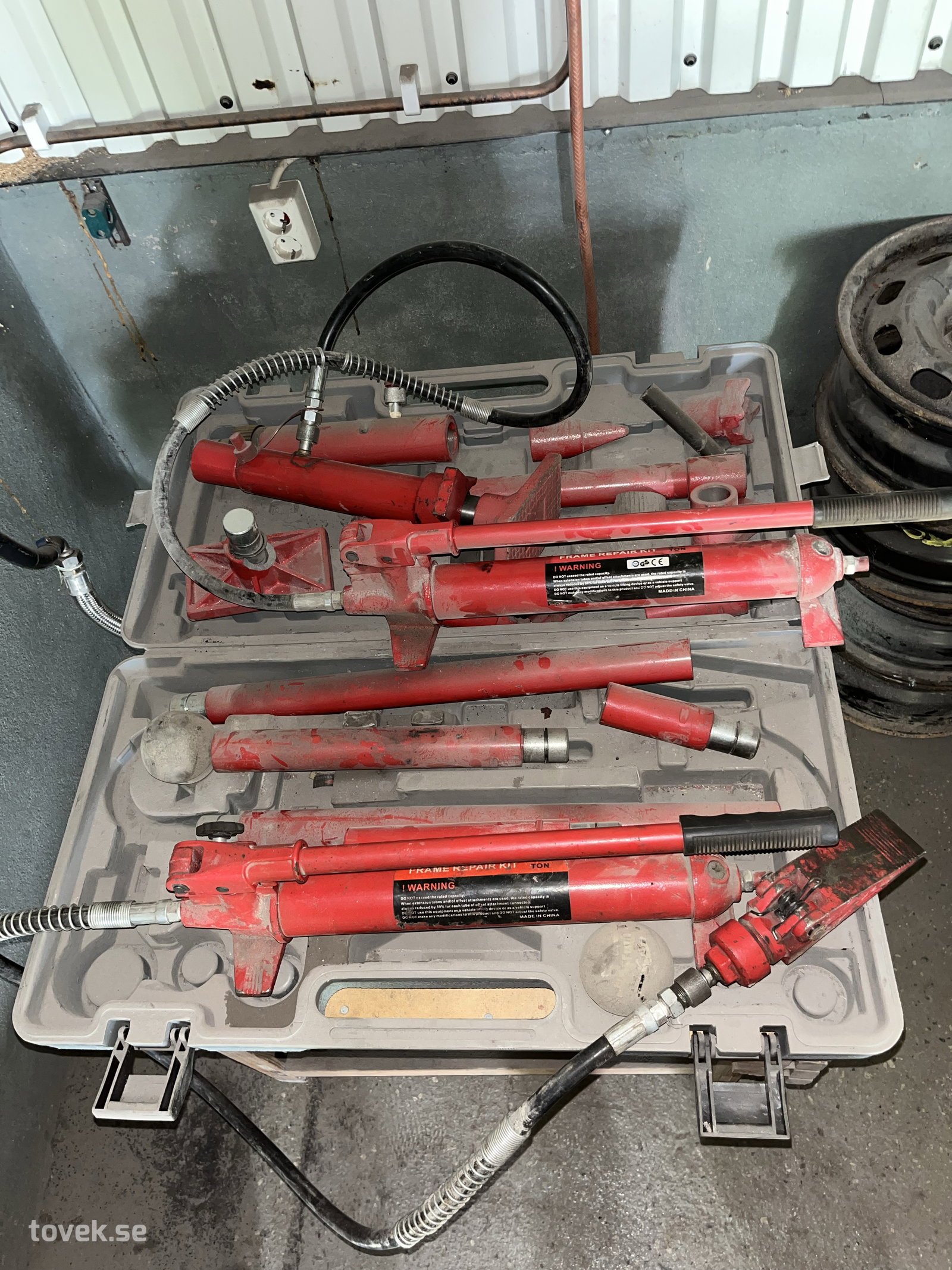 Porto Power 10-tons hydrauliska karosspress