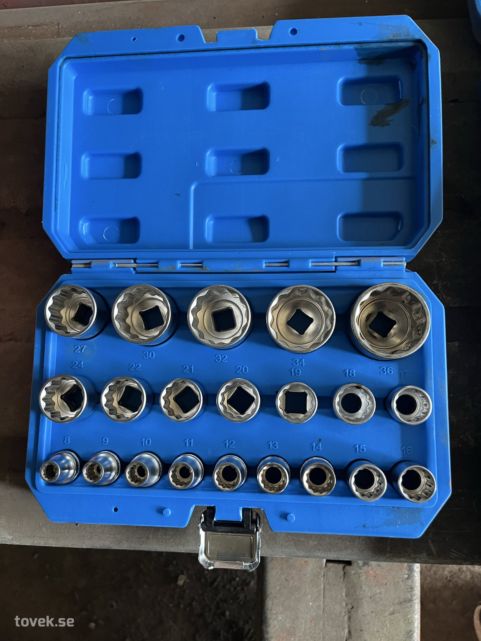 Briljant tools 1/2 tum hylsnyckelsats