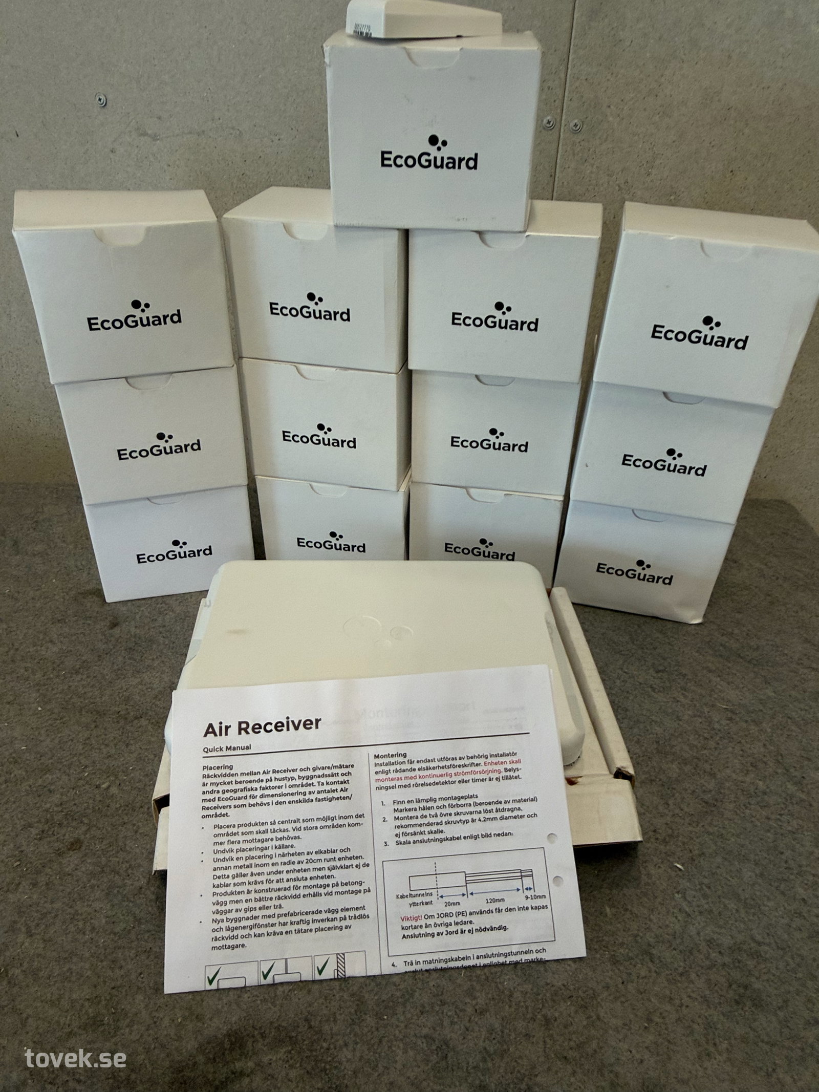 Temperaturgivare och 1st EcoGuard Air Receiver