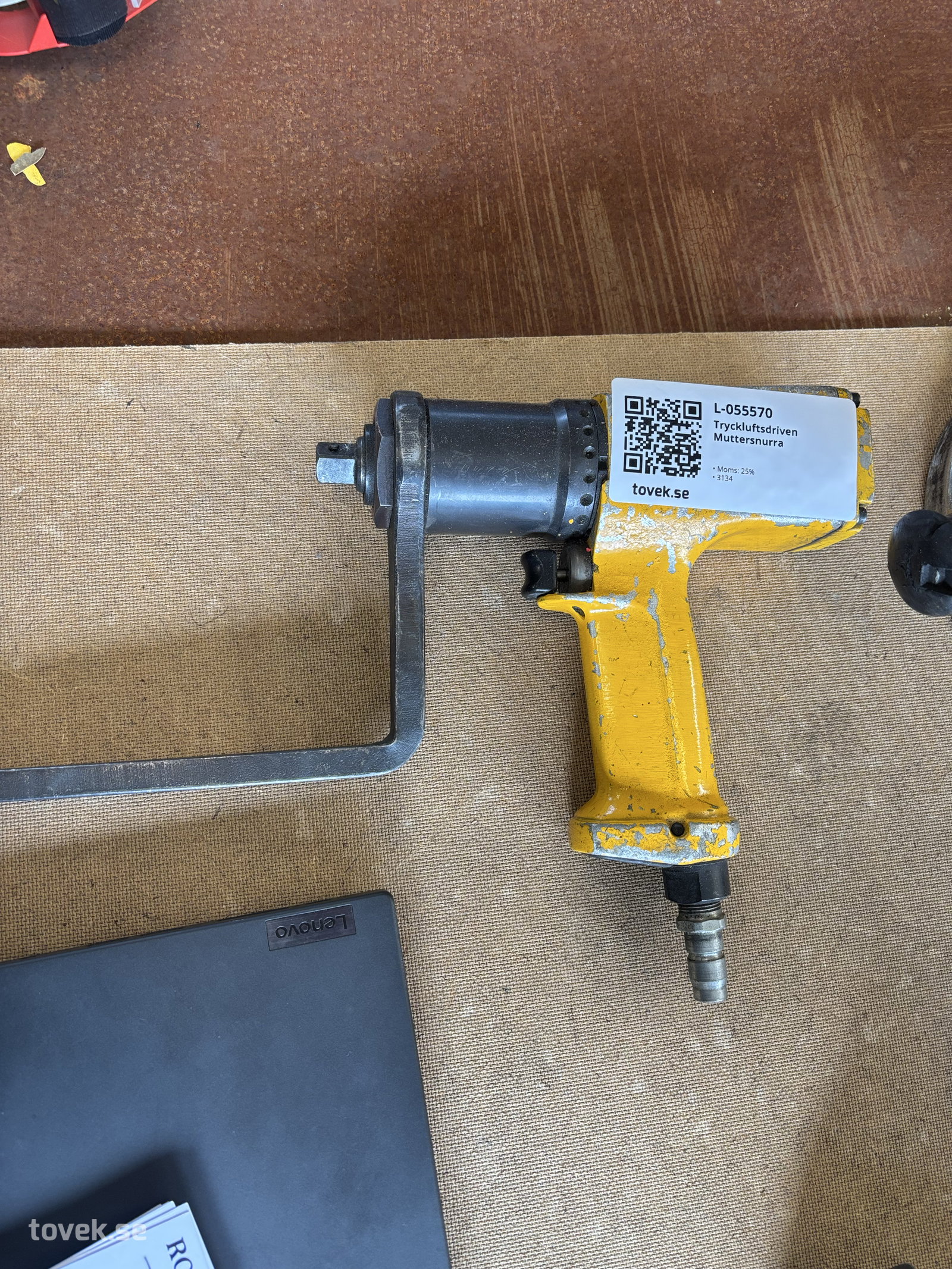 Kraftmutterdragare, Atlas Copco tryckluftsdriven på auktion i Gnarp hos Toveks Auktioner
