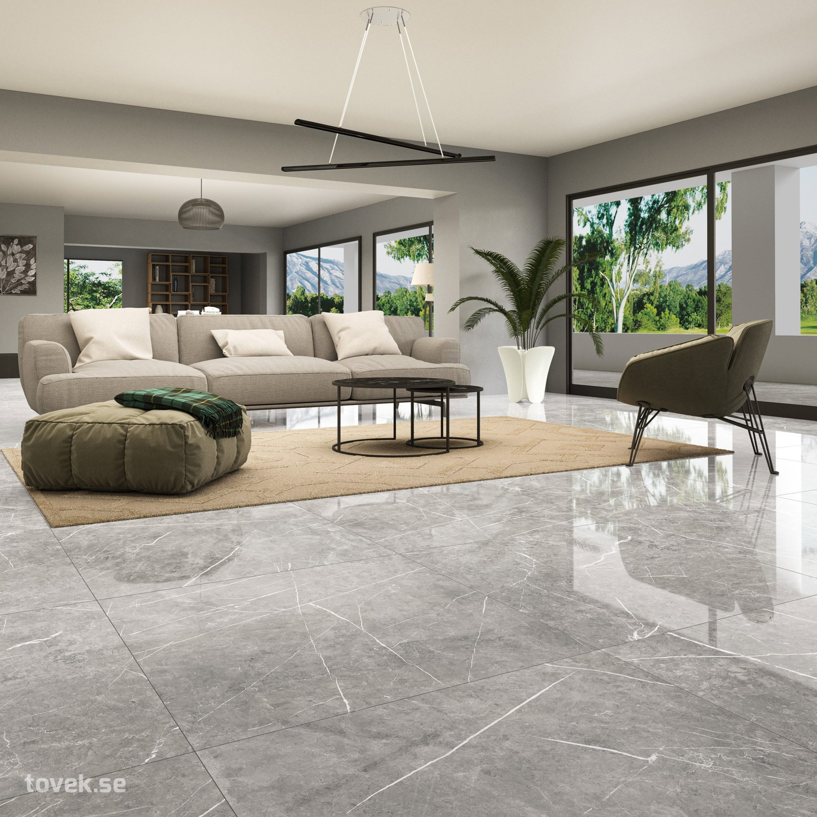 Klinker Soapstone Pearl Polerad 60×60 - 5 kvm 