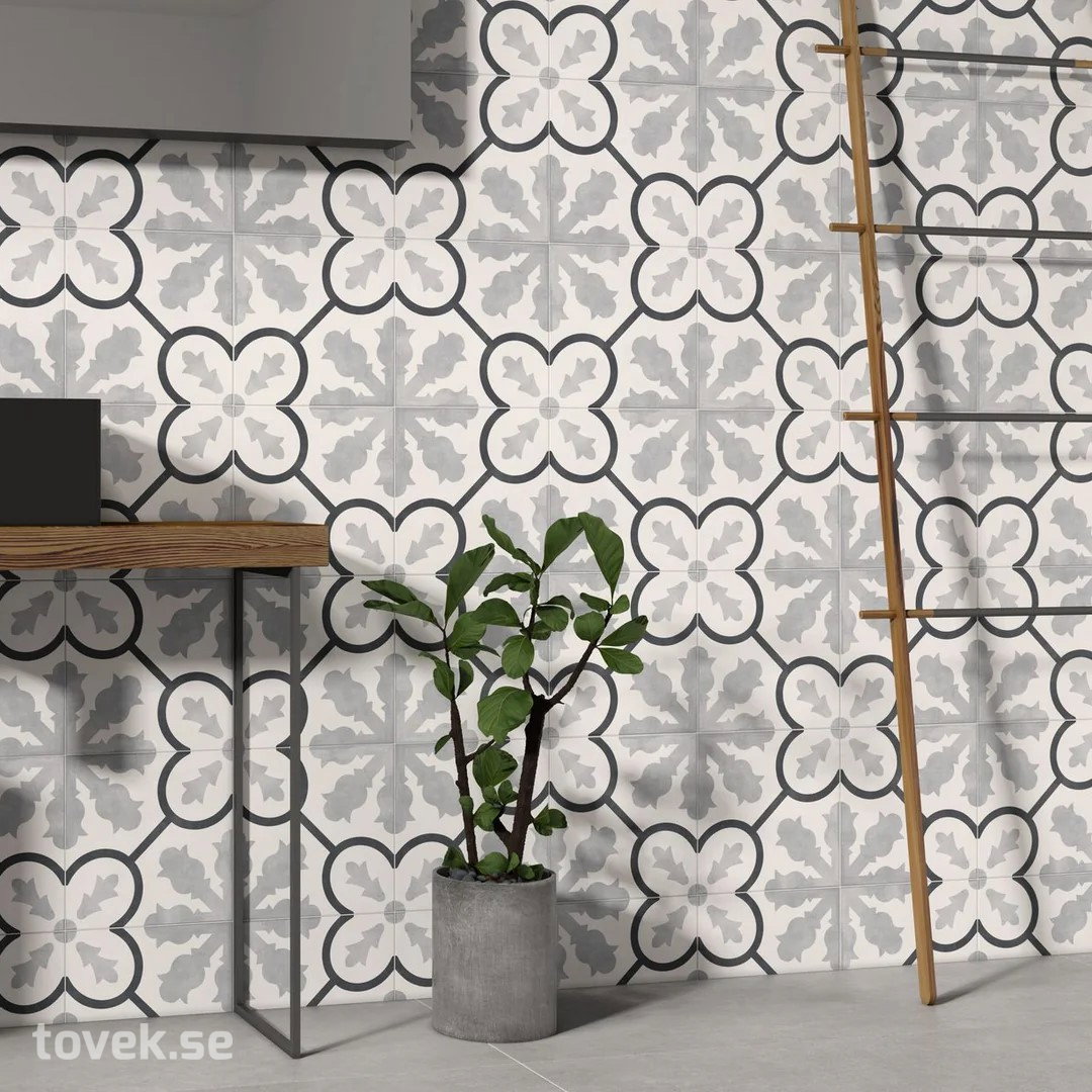 Marockanskt Klinker Zaragoza Grey Matt 22,3×22,3 - 31 kvm 