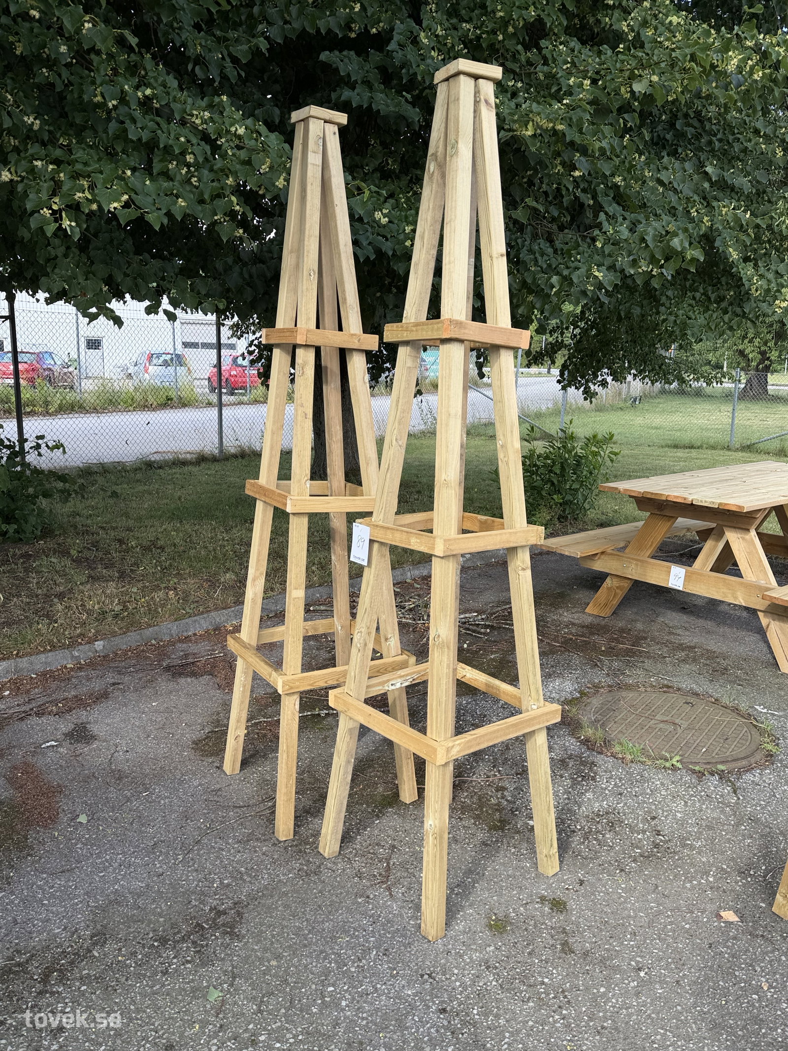 Växtstöd Obelisk H2,10, 2 st