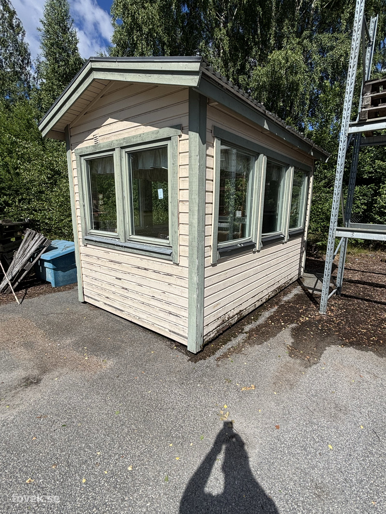 Rastbod / värmestuga 2,5x4 meter, 9,6 m2 