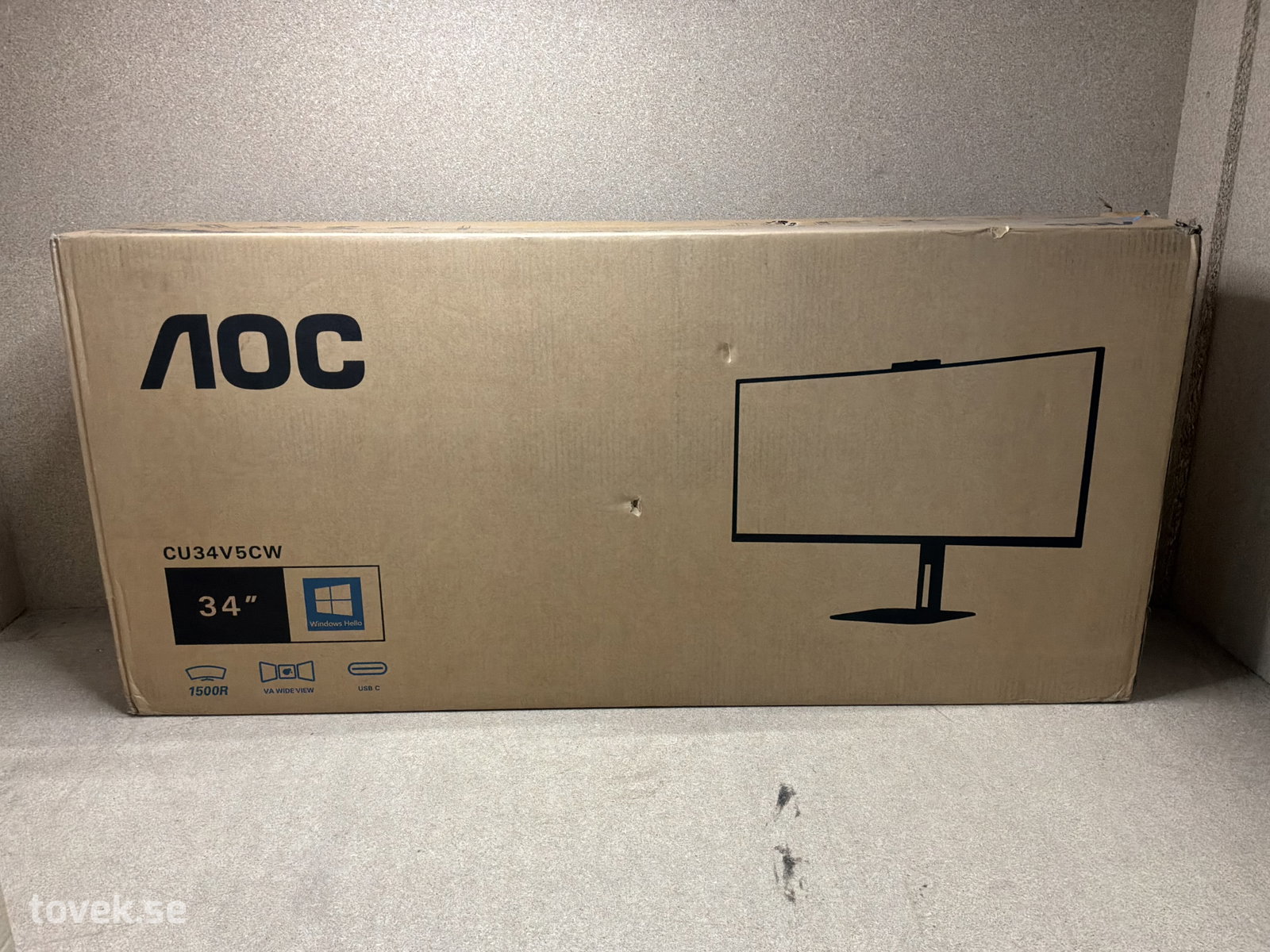 Monitor, AOC, CU34V5CW/BK på auktion i Ätran hos Toveks Auktioner