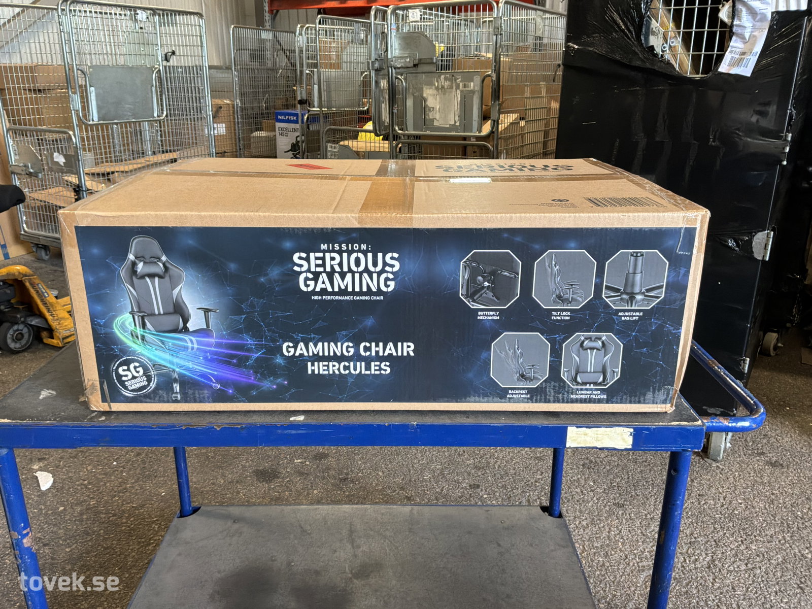 Gamingstol, Mission SG, Hercules på auktion i Ätran hos Toveks Auktioner
