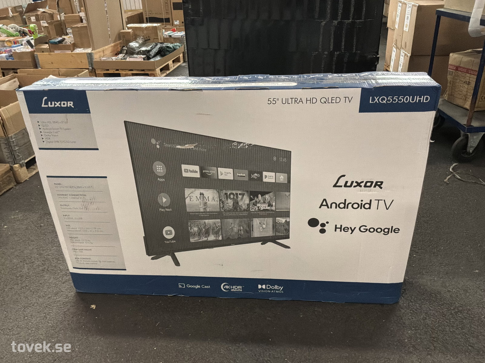 Tv 55”, Luxor, LXQ5550UHD på auktion i Ätran hos Toveks Auktioner