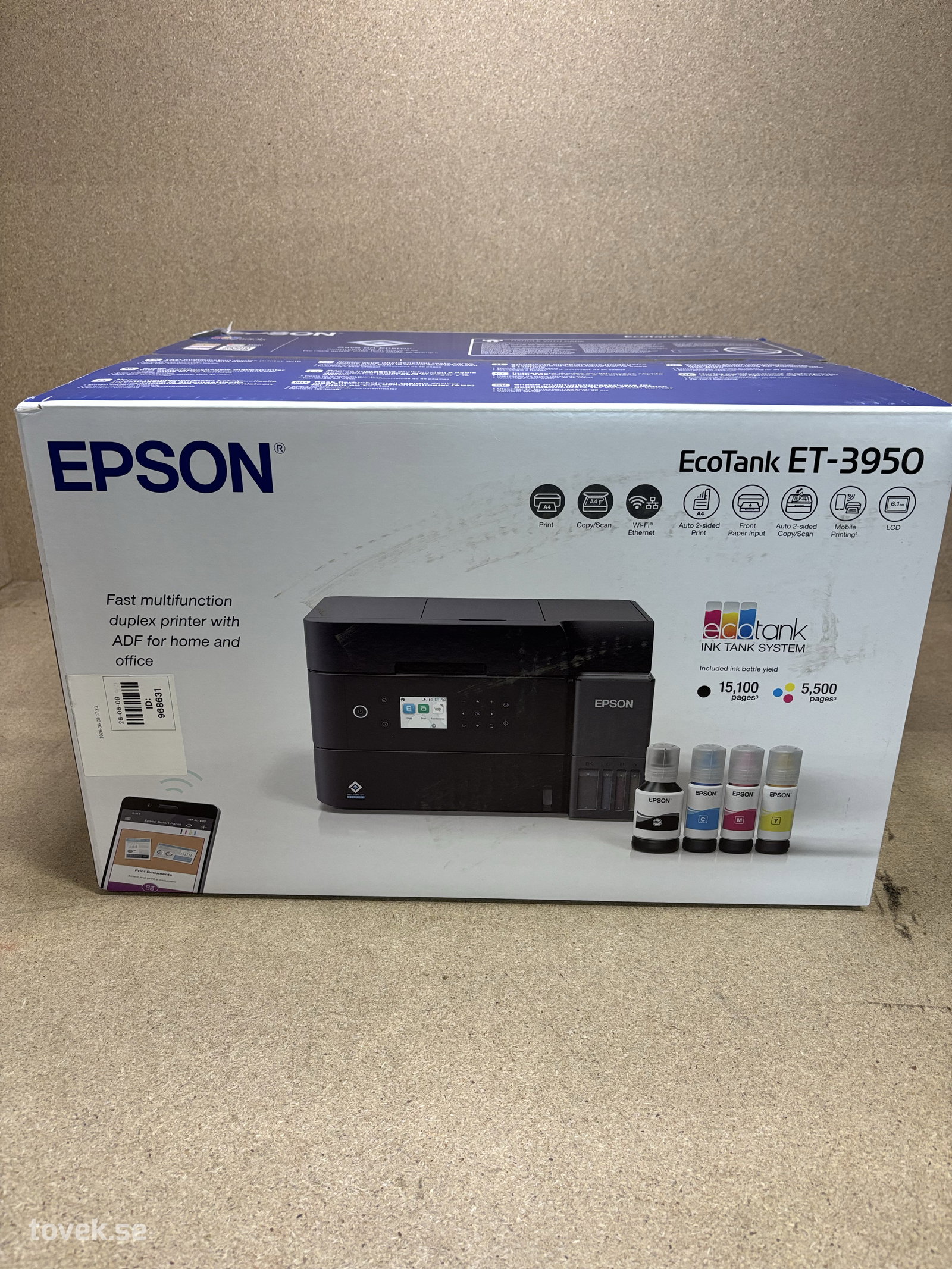 Skrivare Epson EcoTank ET-3950 på auktion i Ätran hos Toveks Auktioner