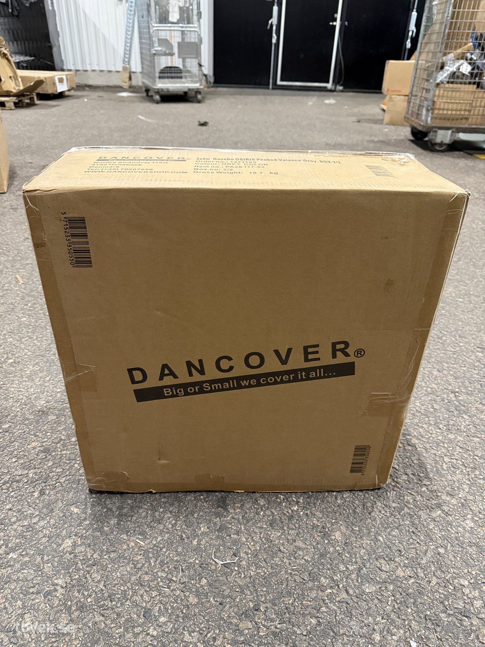Dancover Gazebo Osiris 3x4m, låda 2/2 ej komplett på auktion i Ätran hos Toveks Auktioner