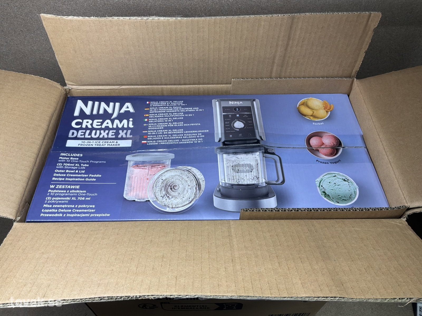 Glassmaskin, Ninja, Creami deluxe XL på auktion i Ätran hos Toveks Auktioner