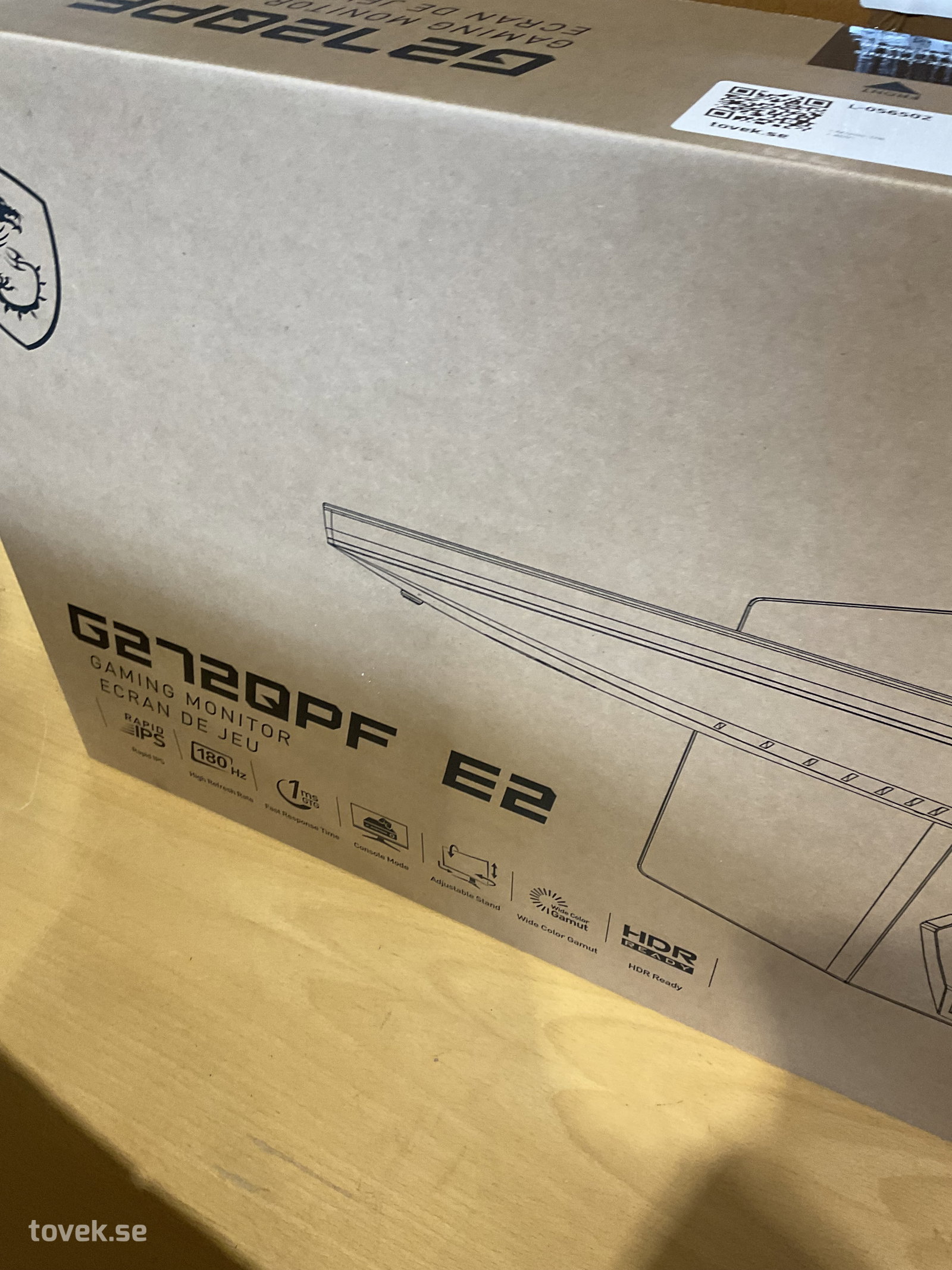 Gaming-monitor, ny i kartong på auktion i Tuna Hästberg, Idkerberget hos Toveks Auktioner