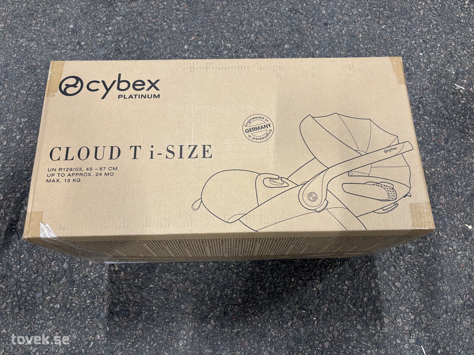 Babyskydd Cybex Cloud T i-Size på auktion i Ätran hos Toveks Auktioner