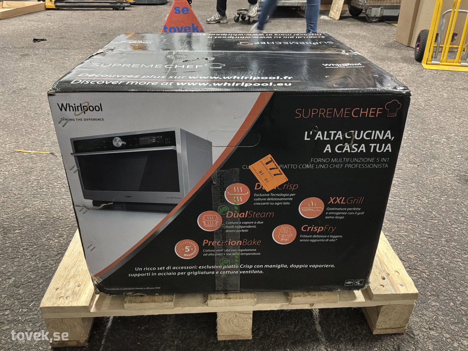 Kombinationsmikrovågsugn, Whirlpool, MWSC 9133 SX på auktion i Ätran hos Toveks Auktioner