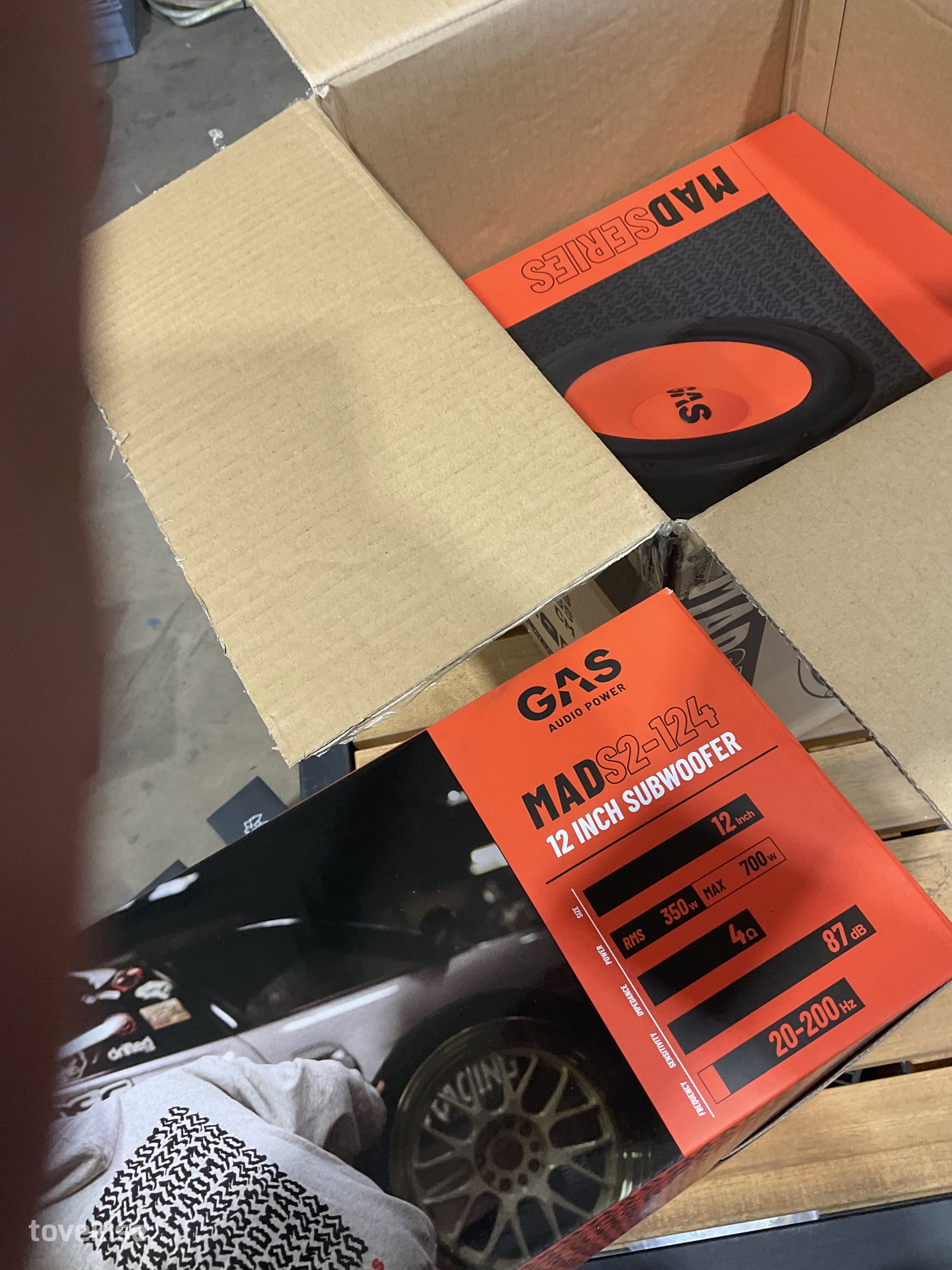 Subwoofer GAS Audio Power MAD S2-124, 2st på auktion i Tuna Hästberg, Idkerberget hos Toveks Auktioner