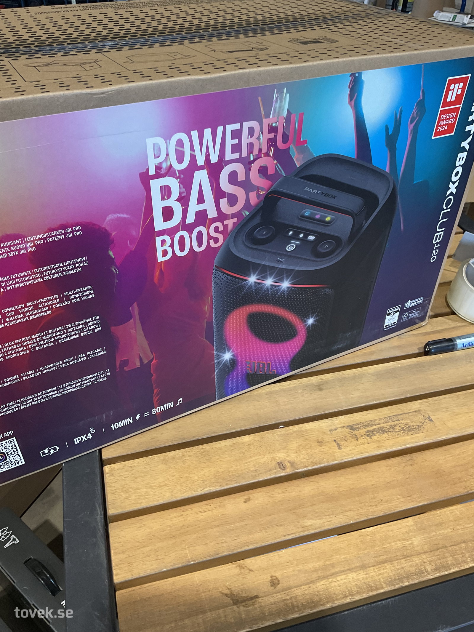 Högtalare Bluetooth JBL Partybox Club 120 på auktion i Tuna Hästberg, Idkerberget hos Toveks Auktioner
