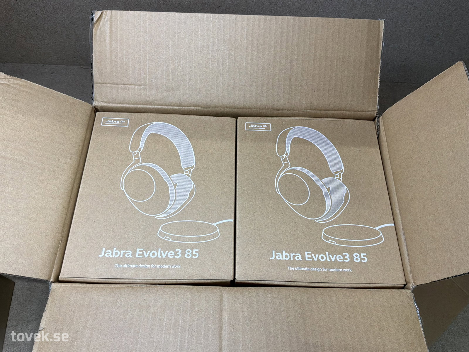 Hörlurar, Jabra, Evolve3 85 10st på auktion i Ätran hos Toveks Auktioner
