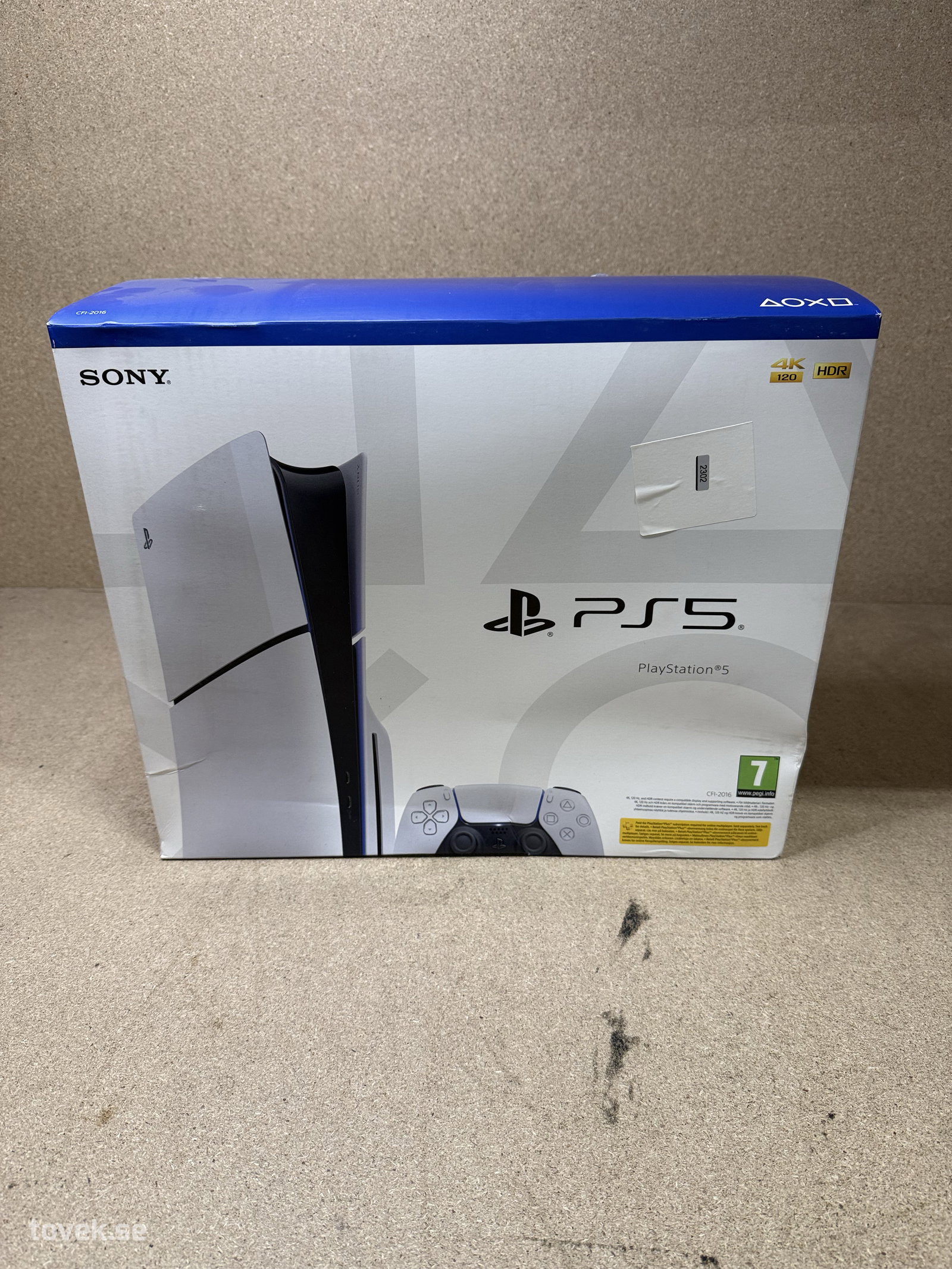 PlayStations 5 Sony, Standard Edition, tilltryckt emballage, okänt skick på auktion i Ätran hos Toveks Auktioner