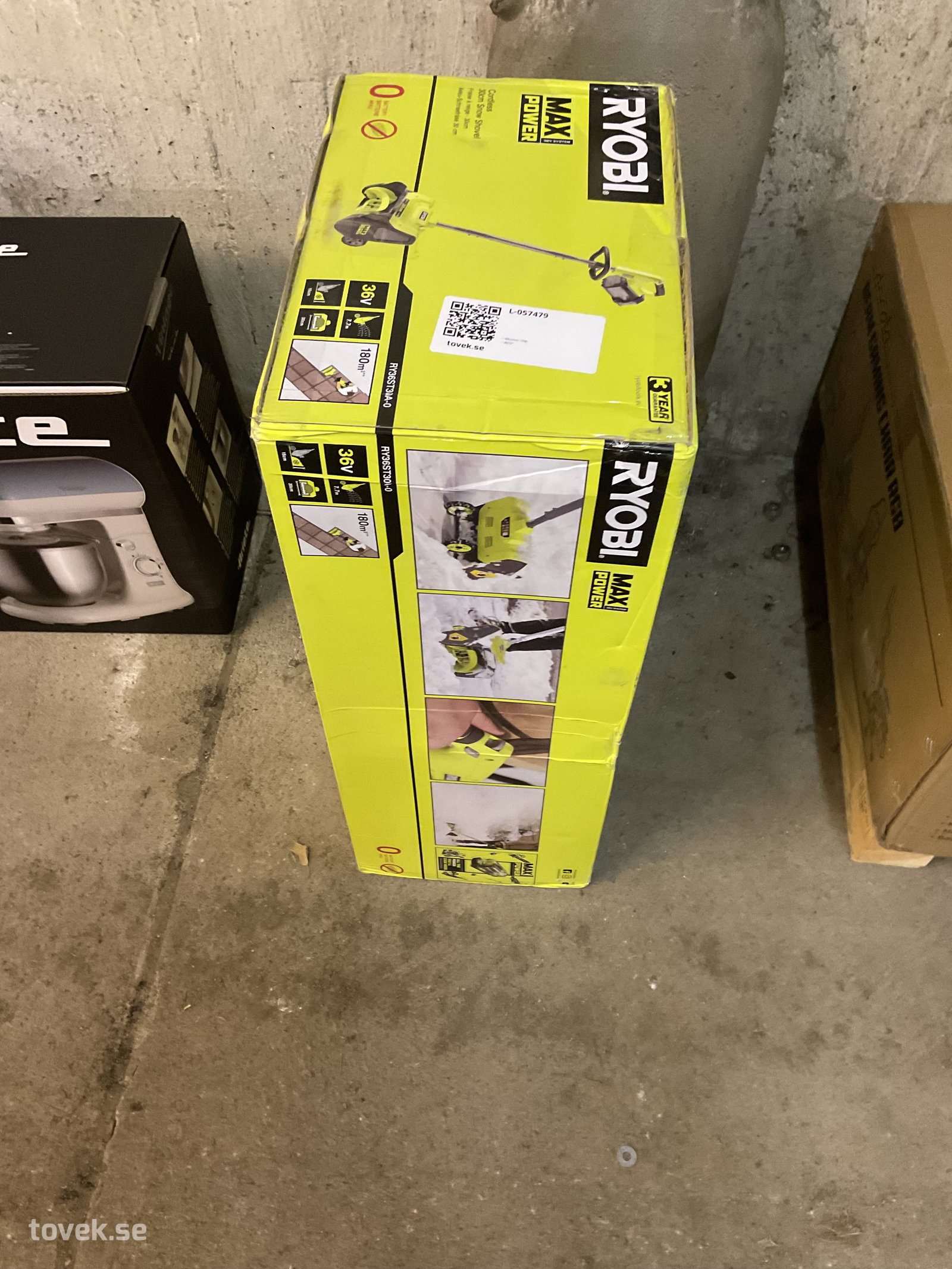 Snöskyfflare Ryobi på auktion i Tuna Hästberg, Idkerberget hos Toveks Auktioner