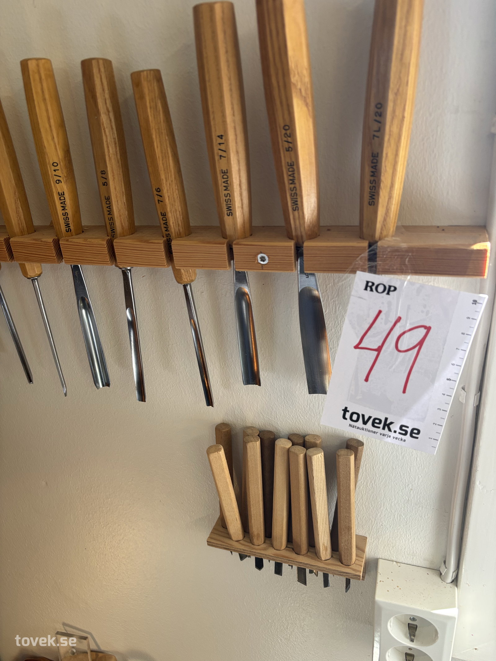 Snideriverktyg på auktion i Sundsvall hos Toveks Auktioner