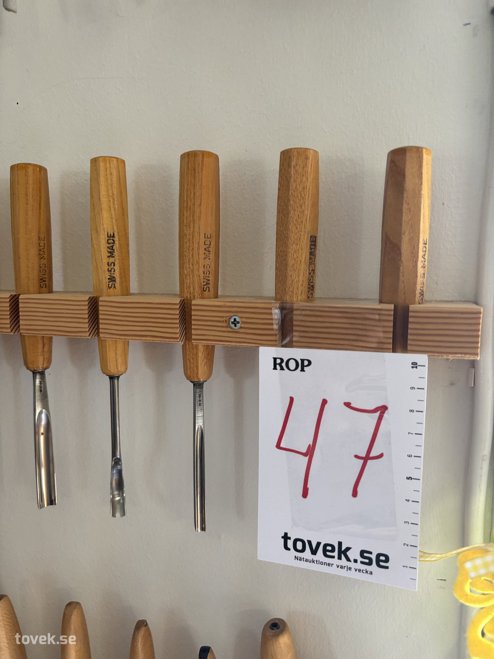 Snideiverktyg på auktion i Sundsvall hos Toveks Auktioner