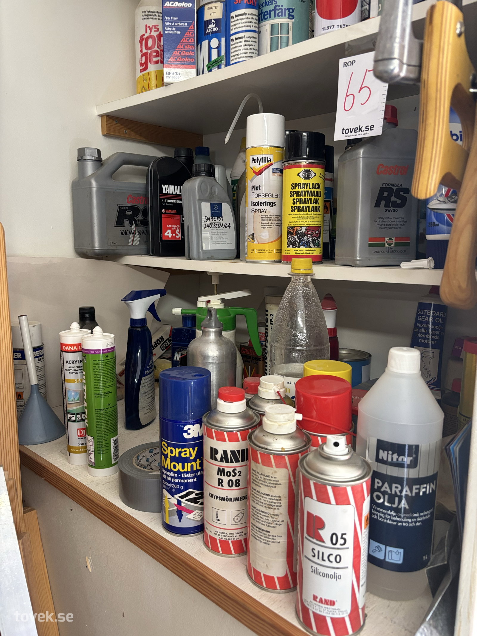 Diverse tillbehör m.m. på auktion i Sundsvall hos Toveks Auktioner
