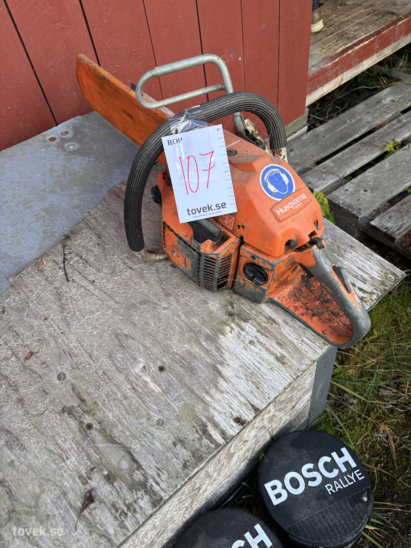 Motorsåg på auktion i Sundsvall hos Toveks Auktioner