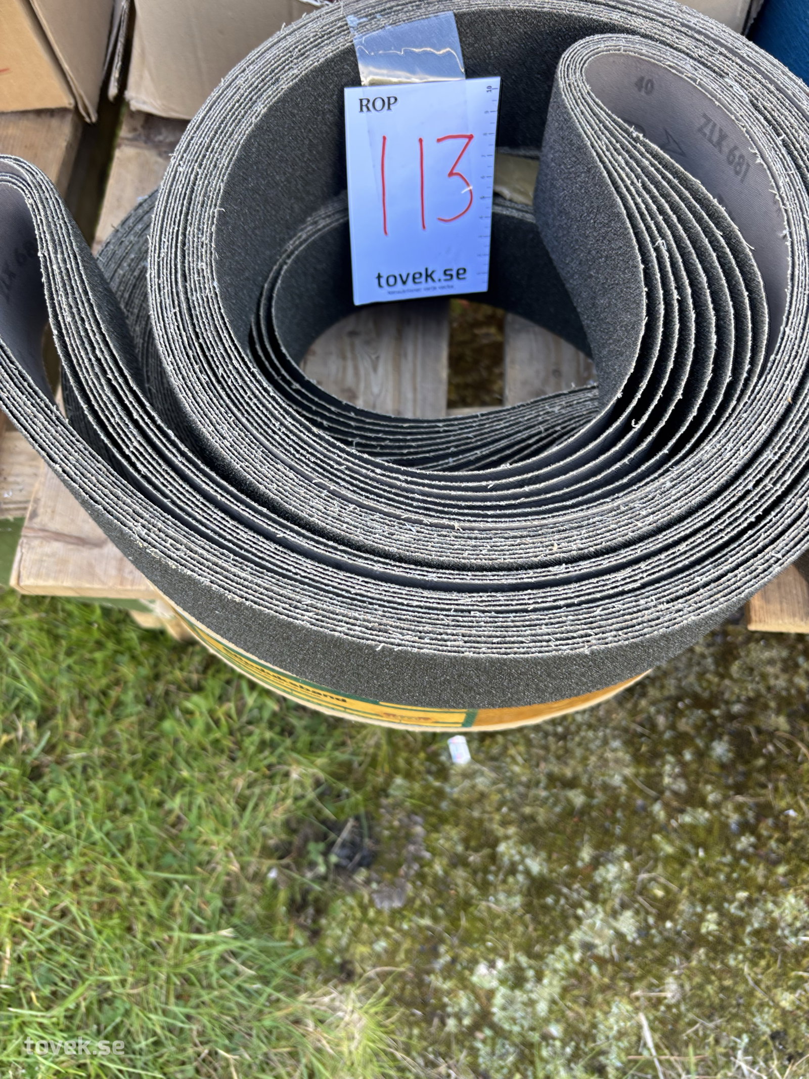 Slipband på auktion i Sundsvall hos Toveks Auktioner