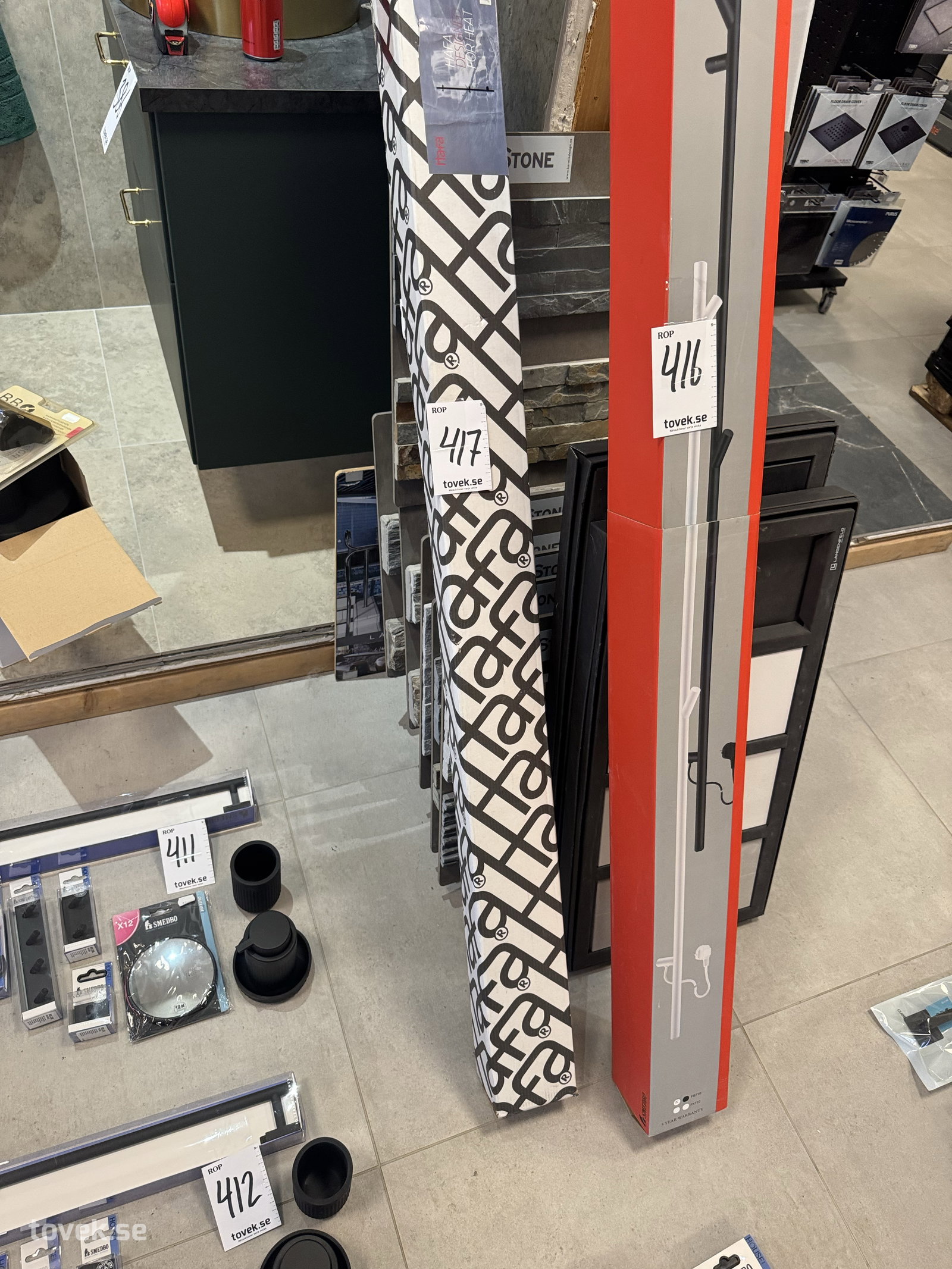 Hafa Grace 75x1400 elektrisk handdukstork på auktion i Östersund hos Toveks Auktioner