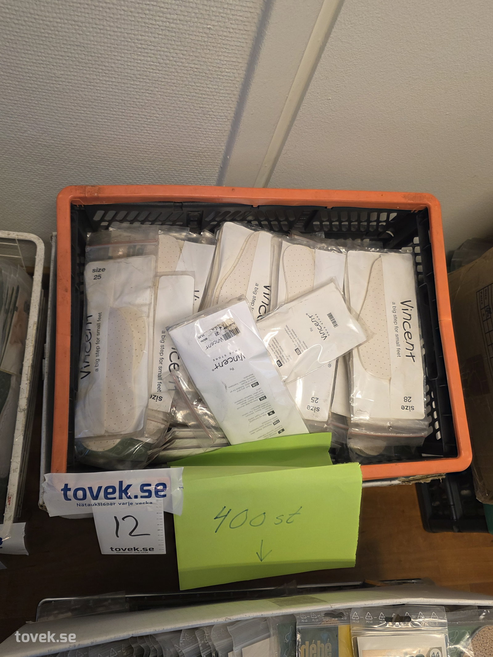 Parti med sulor ca 400 st på auktion i Filipstad hos Toveks Auktioner