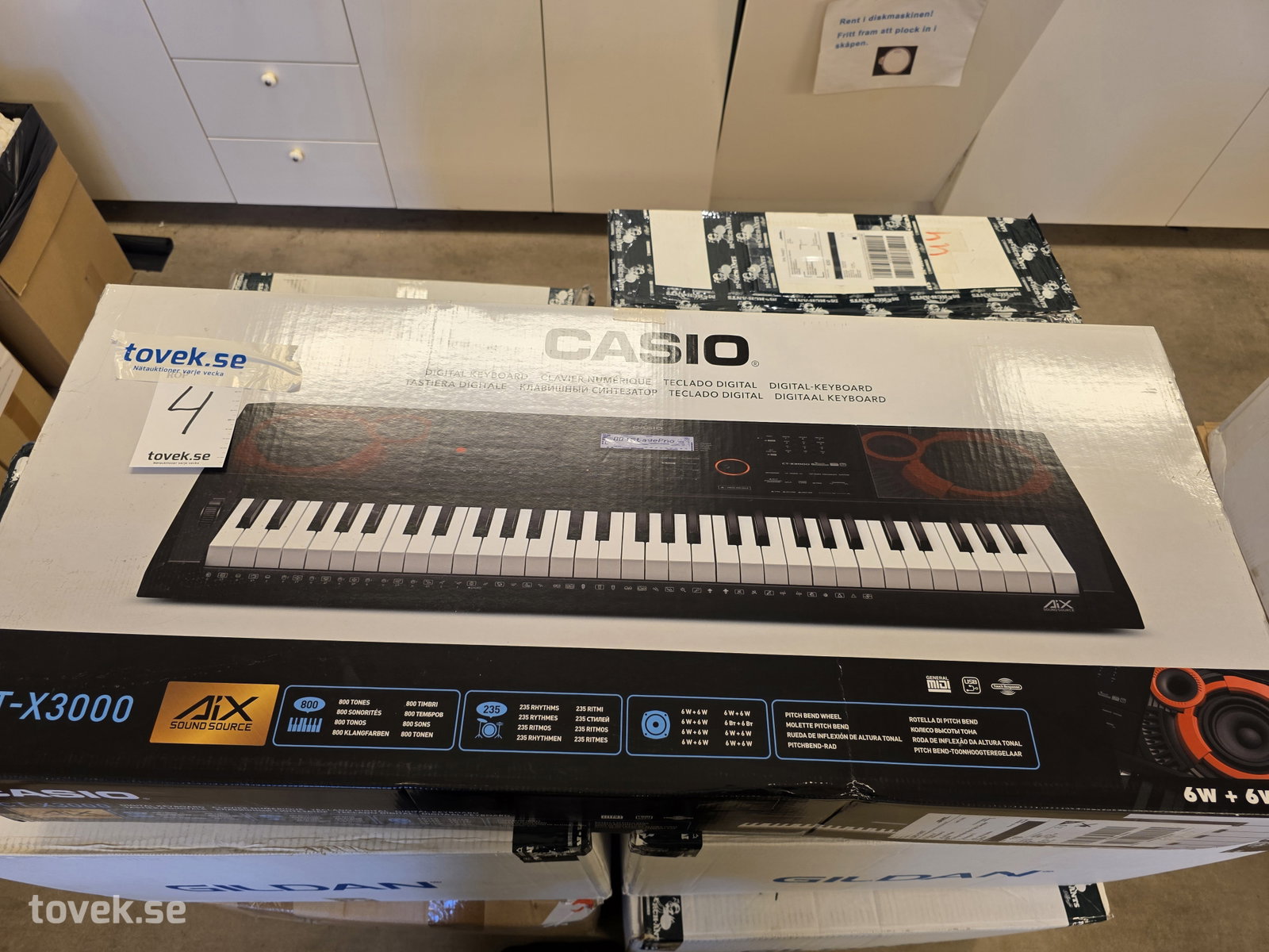 Digital Keyboard Casio CT-X3000 NY! på auktion i Fagersta hos Toveks Auktioner