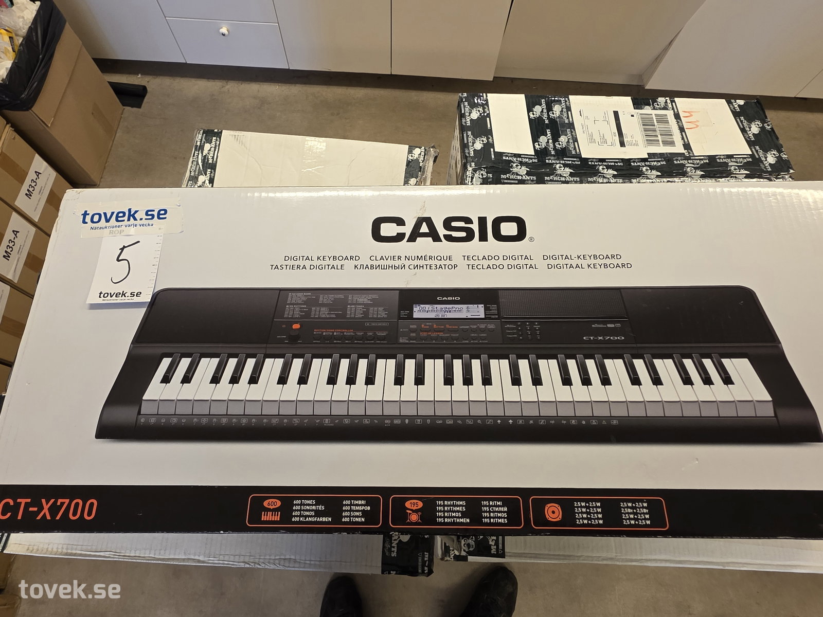 Digital Keyboard Casio CT-X700 NY! på auktion i Fagersta hos Toveks Auktioner
