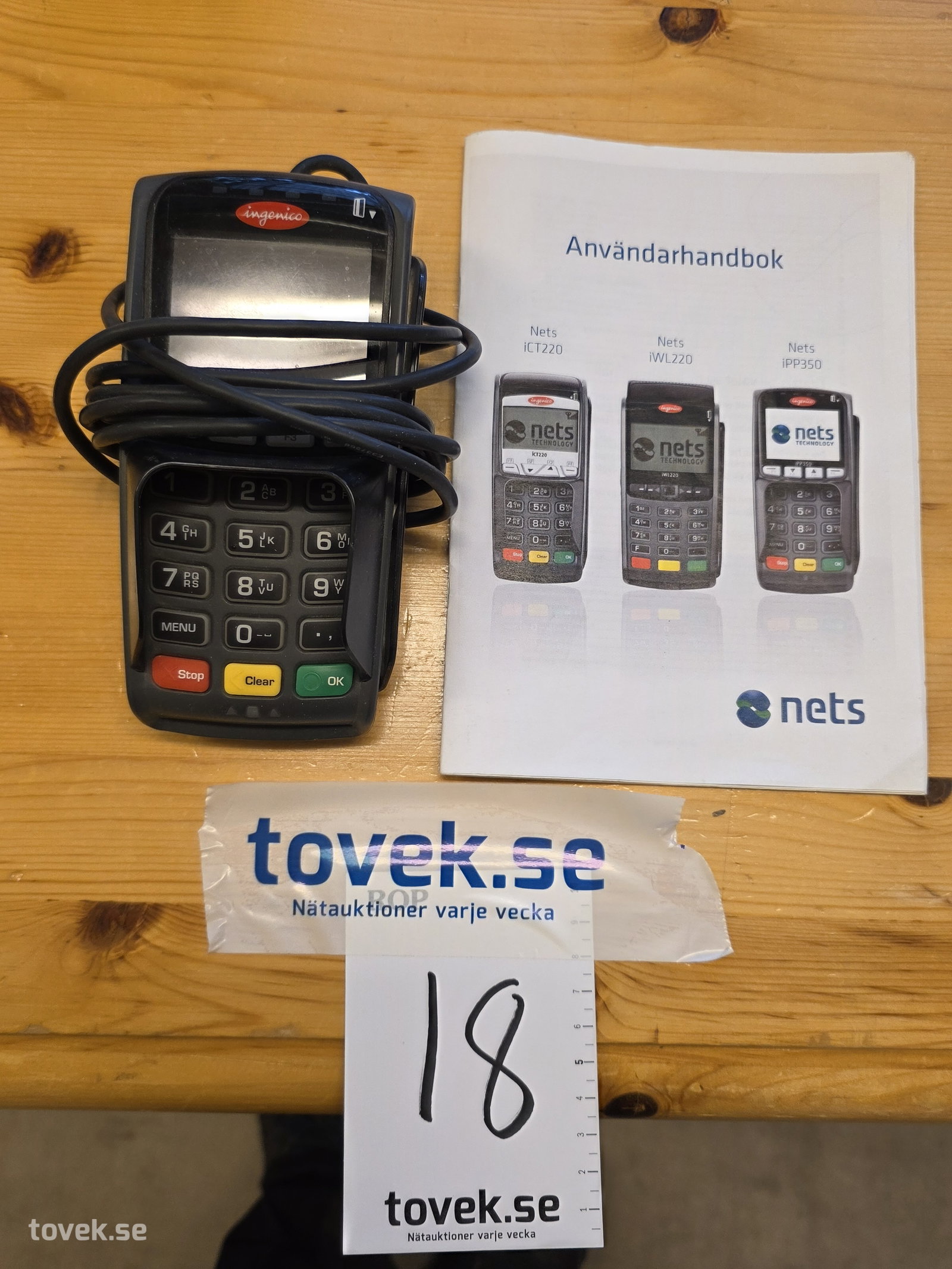 Ingencio kortläsare på auktion i Fagersta hos Toveks Auktioner