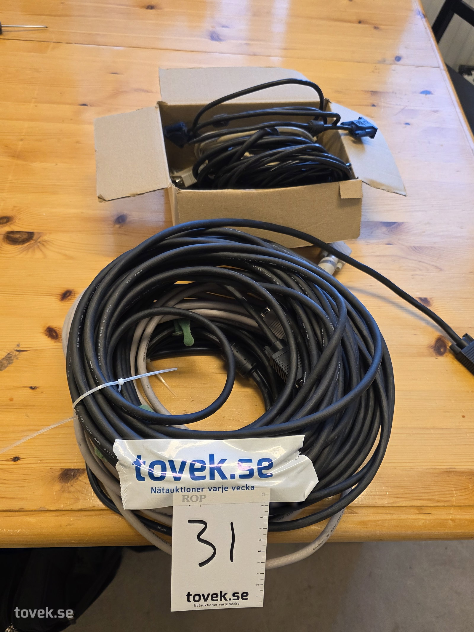 Diverse kablage på auktion i Fagersta hos Toveks Auktioner