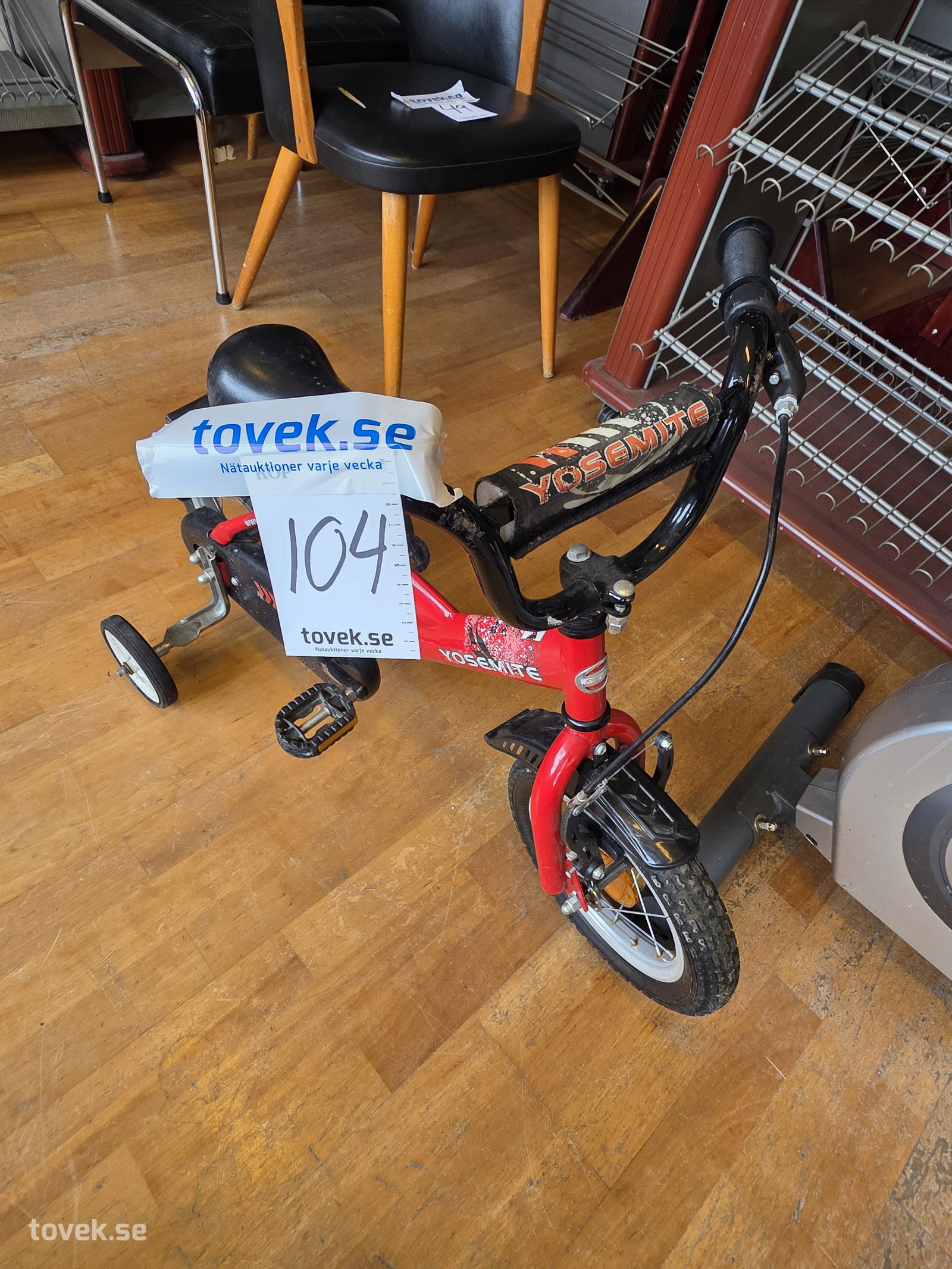 Barncykel Yosemite på auktion i Filipstad hos Toveks Auktioner
