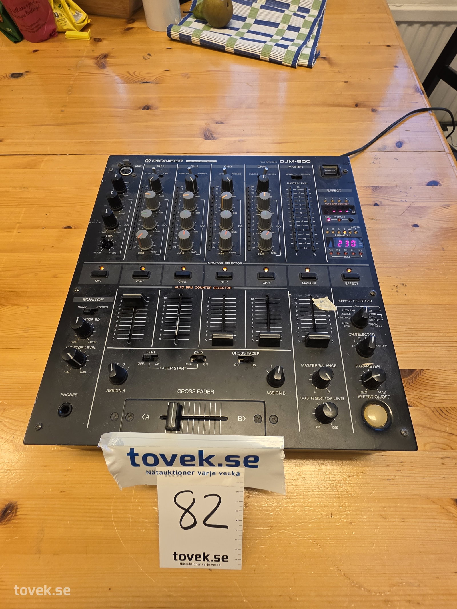 Mixerbord Pioneer DJ Mixer på auktion i Fagersta hos Toveks Auktioner